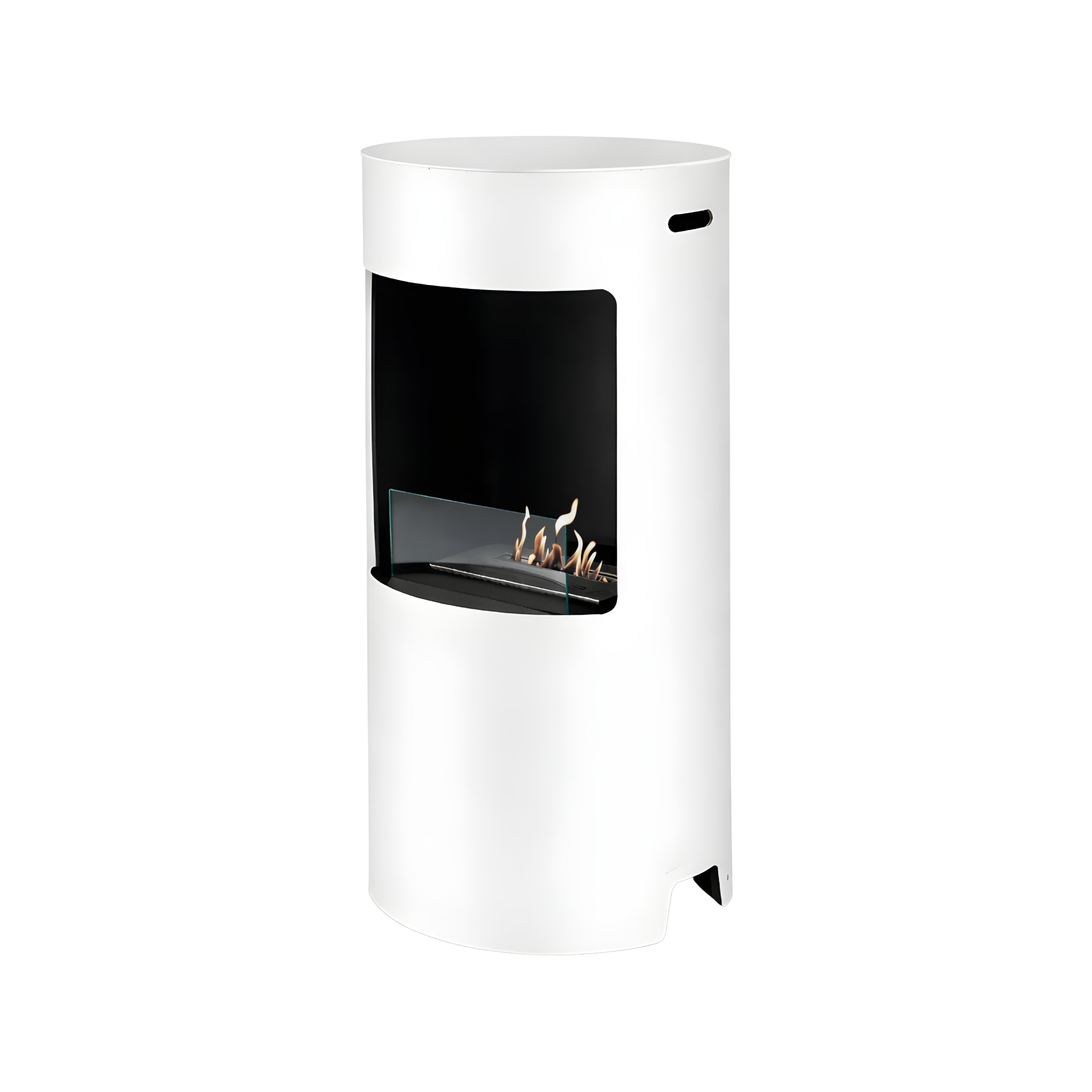 Pale White Bio Ethanol Freestanding Stove H80 CM