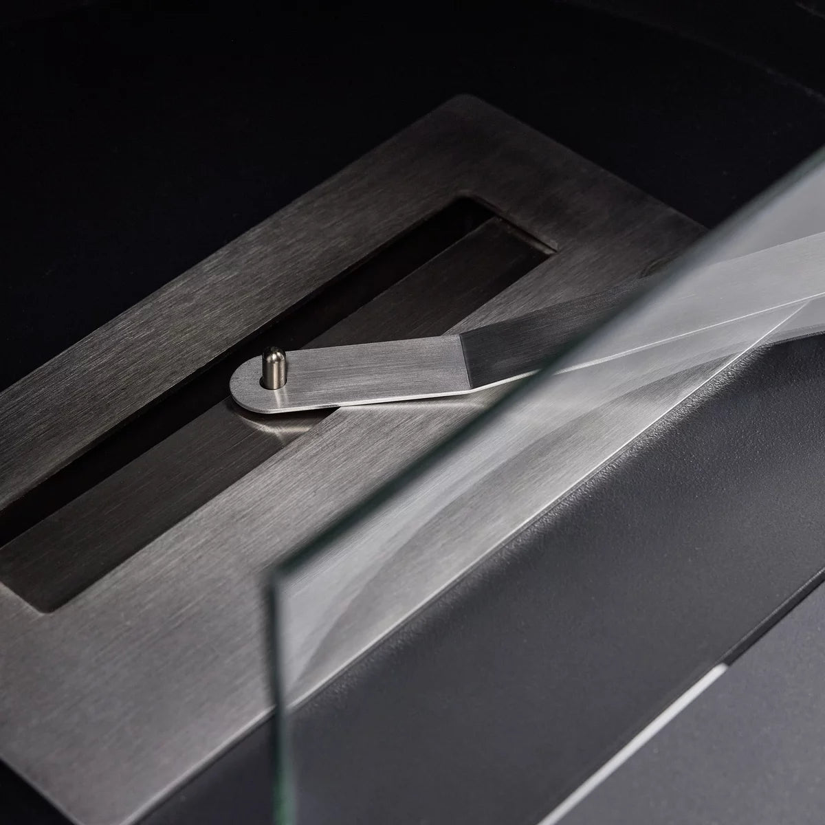 Pale Black Bio Ethanol Freestanding Stove H80 CM