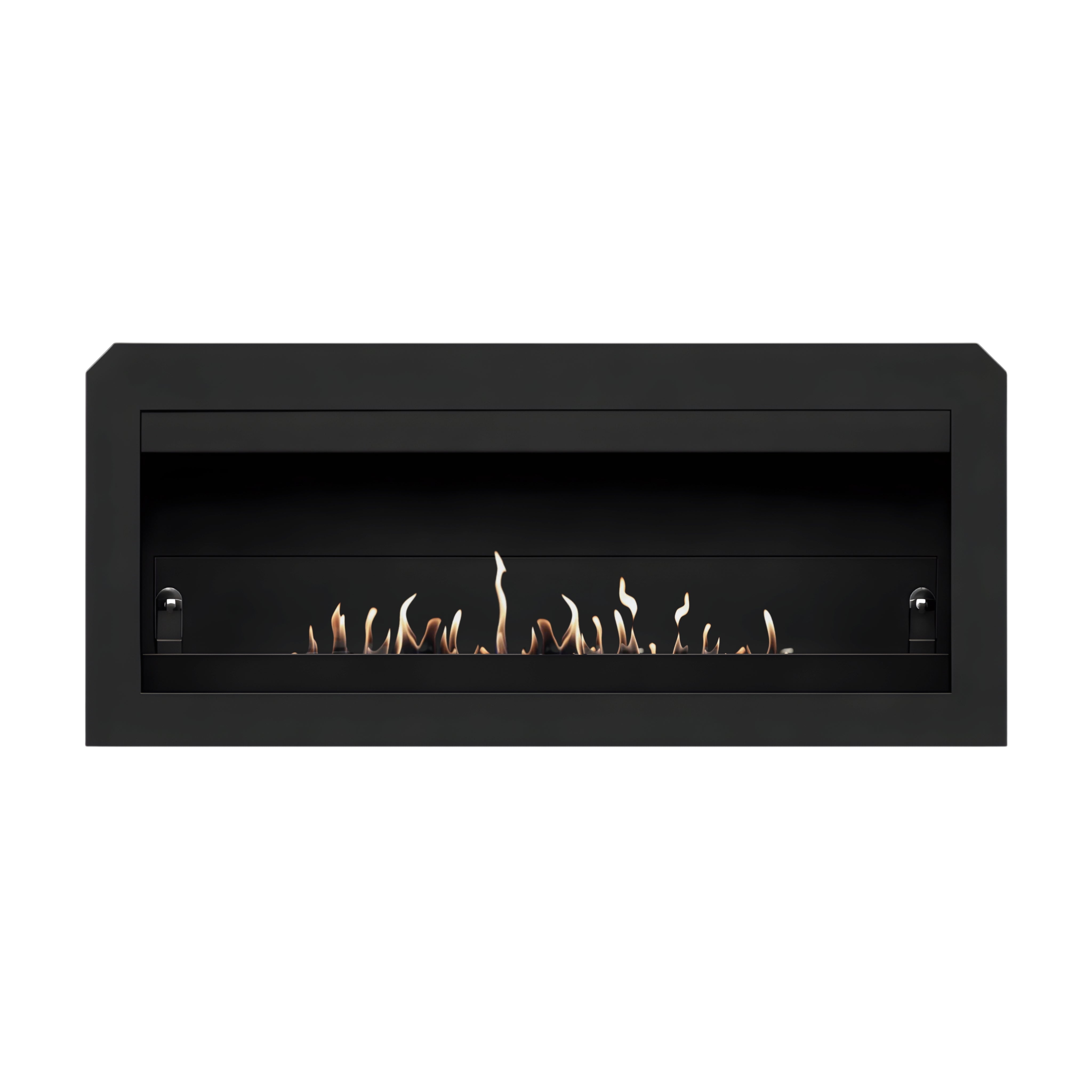 Vila XL Black Bio-Ethanol Wall Fireplace 110 CM
