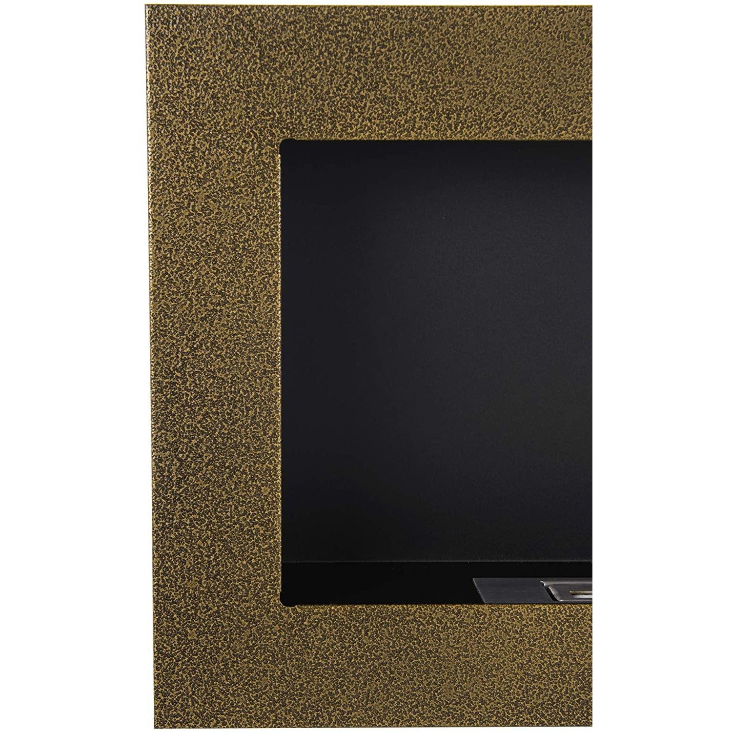 Reo Goudkleurige Bio Wandhaard S-Line 90 x 40 CM - Bioethanolhaarden