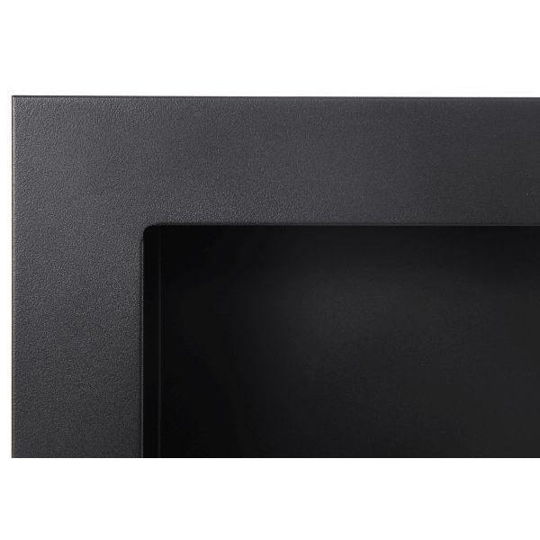 Rea Matzwarte Bio Wandhaard 90 x 40 CM - Bioethanolhaarden