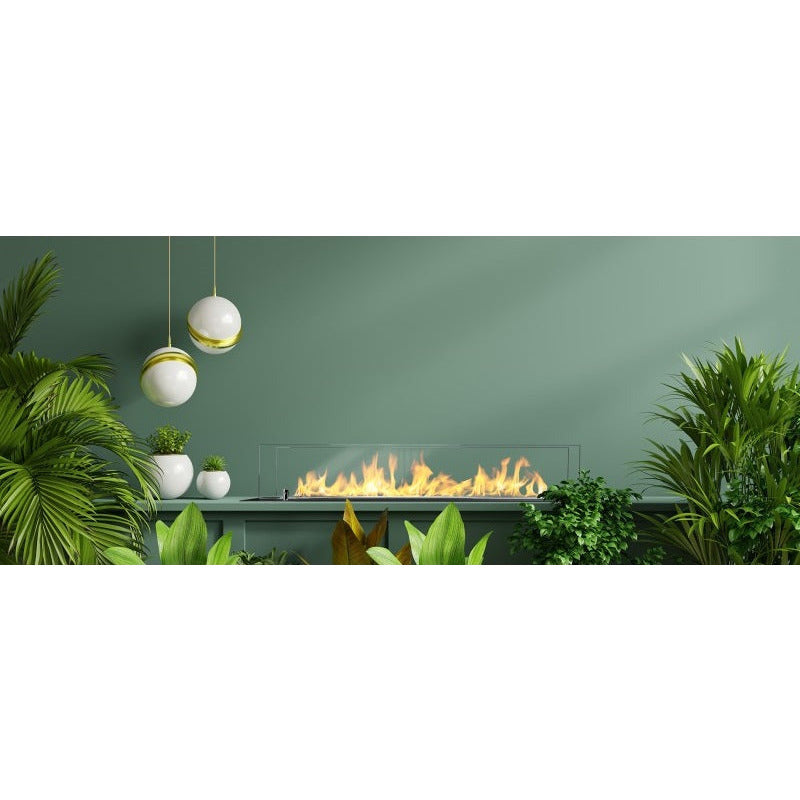 Bio Ethanol Burner Stainless Steel In Furniture 99 CM