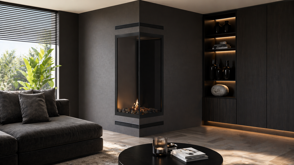 Base Vertical Hoekhaard Met Volle Glas