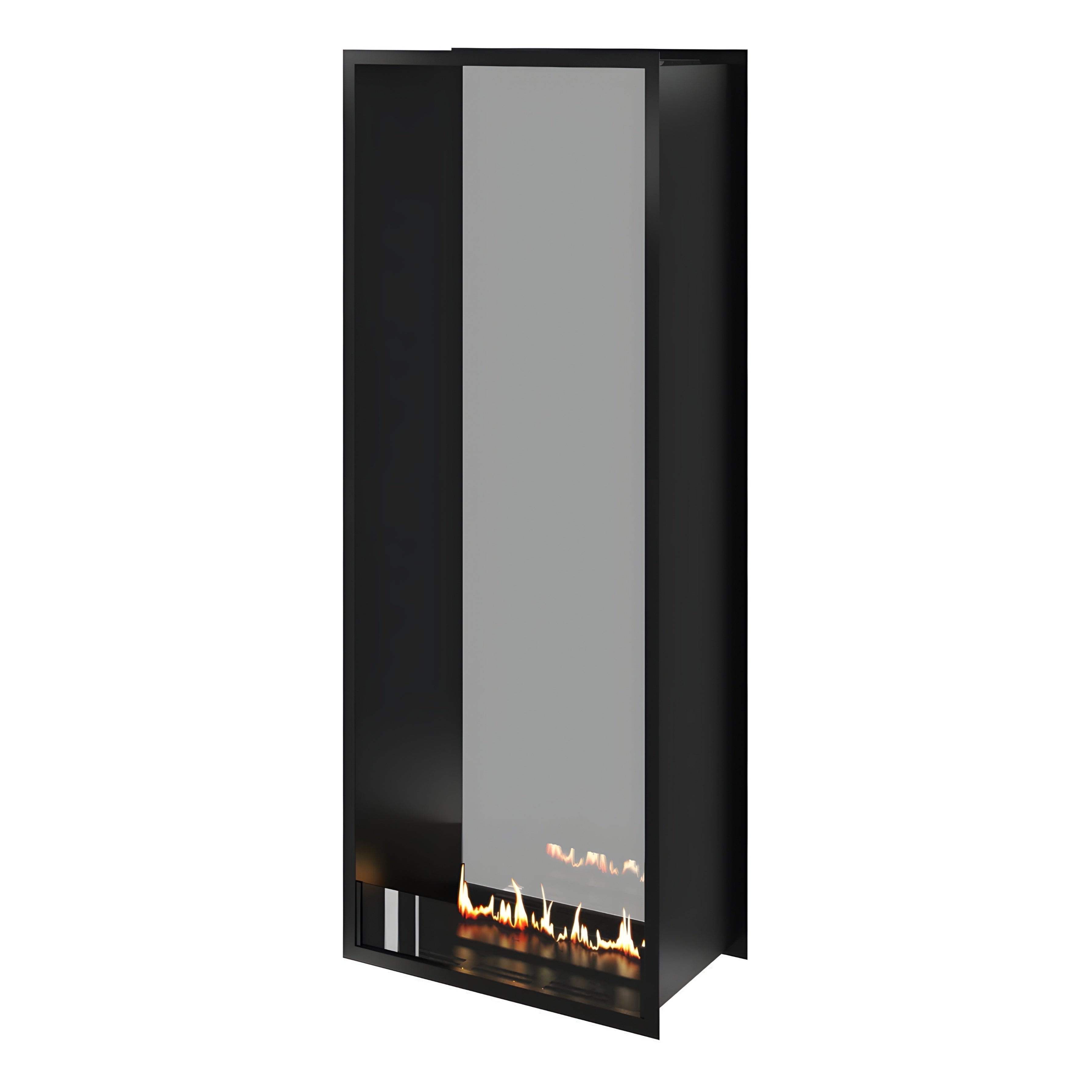 Fame Vertical Doorkijkhaard Enkel Volle Glas 60 x 180 cm