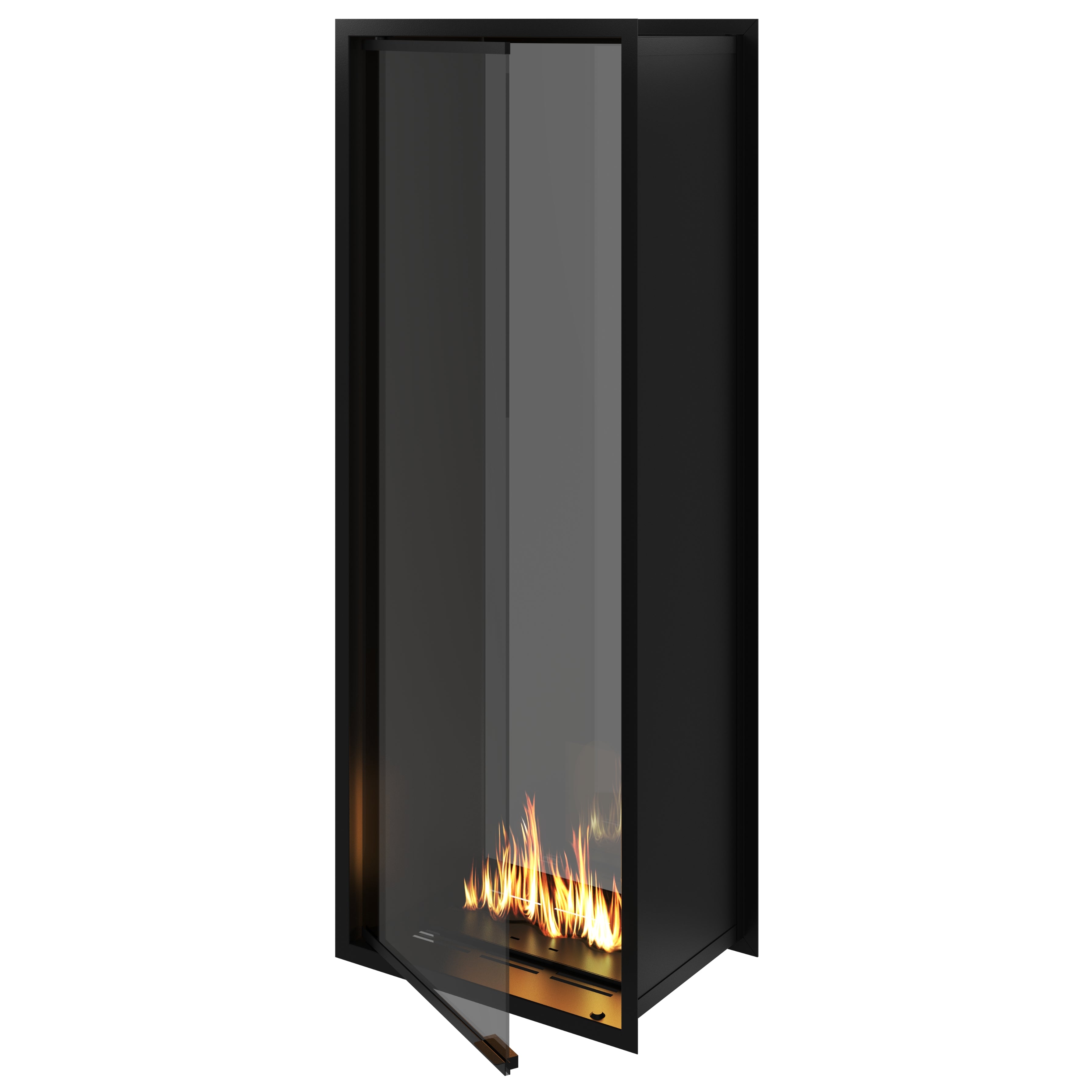 Fame Vertical Doorkijkhaard Met Volle Glas 60 x 200 cm