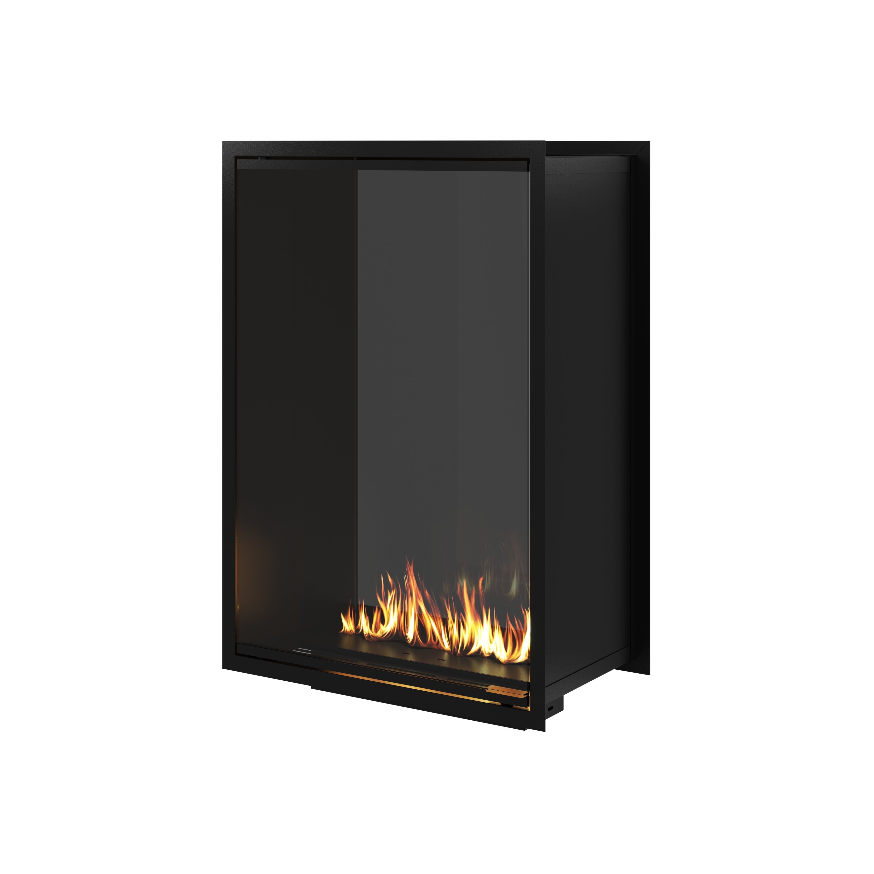 Fame Vertical Doorkijkhaard Met Volle Glas 70 x 100 cm