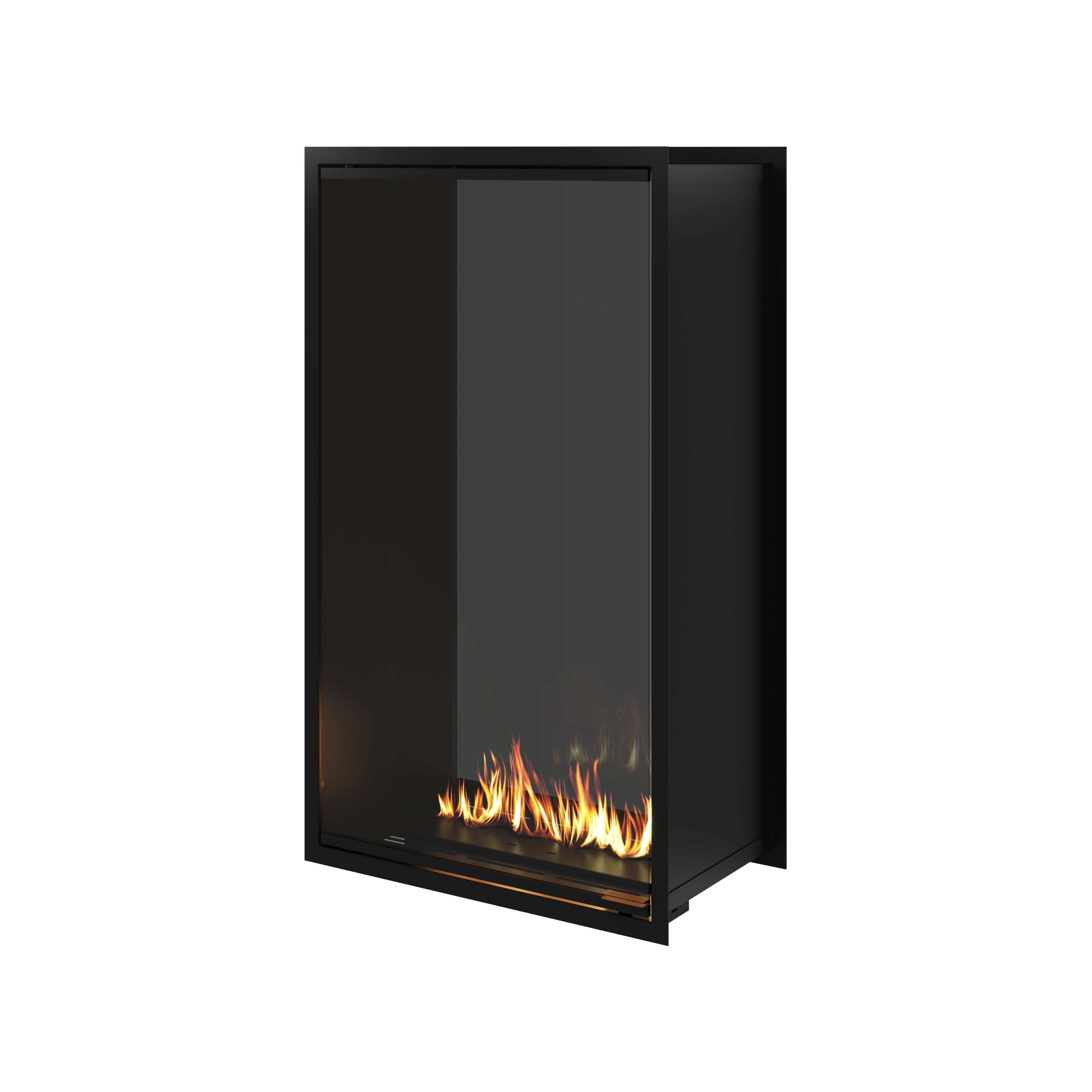 Fame Vertical Doorkijkhaard Met Volle Glas 70 x 120 cm