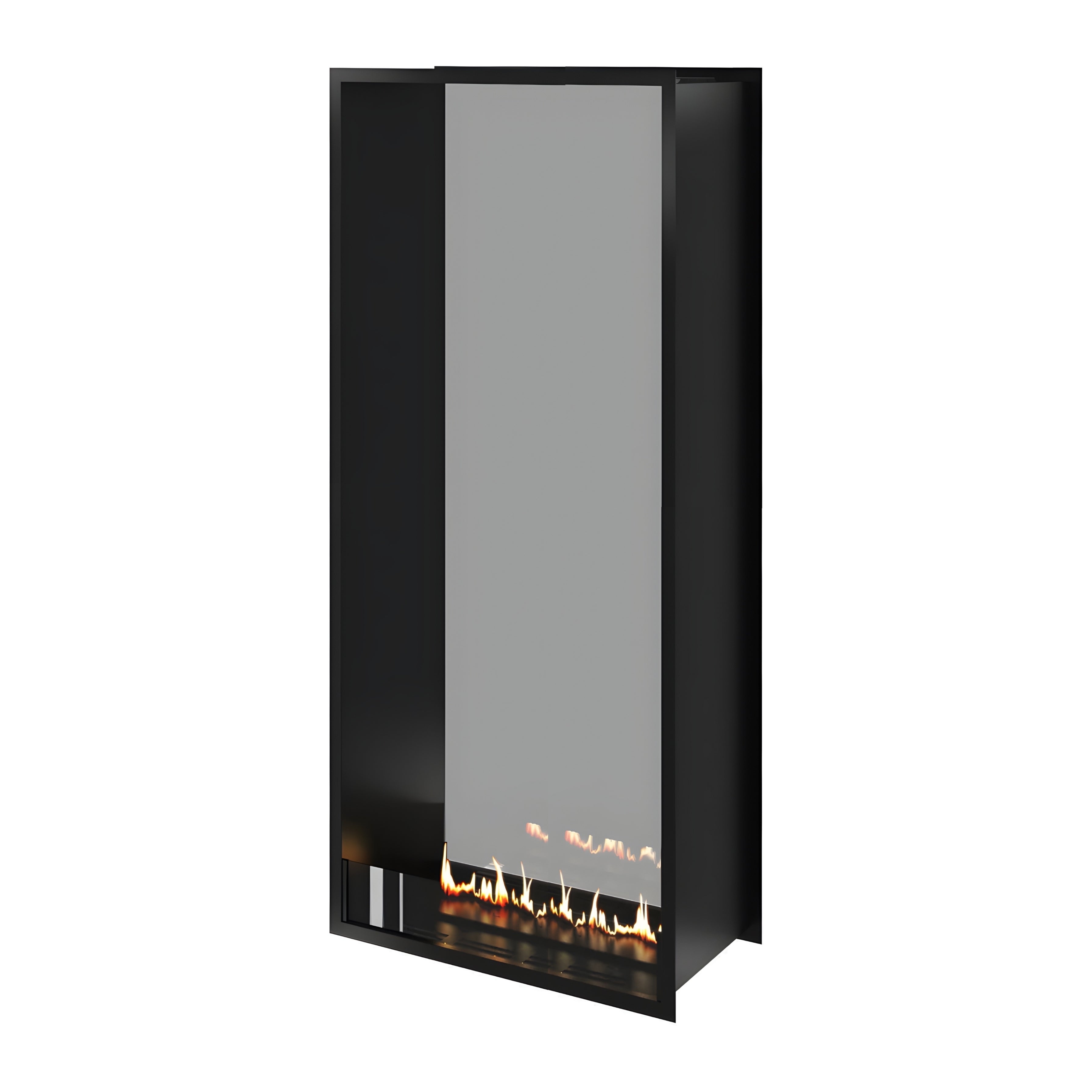 Fame Vertical Doorkijkhaard Enkel Volle Glas 70 x 160 cm