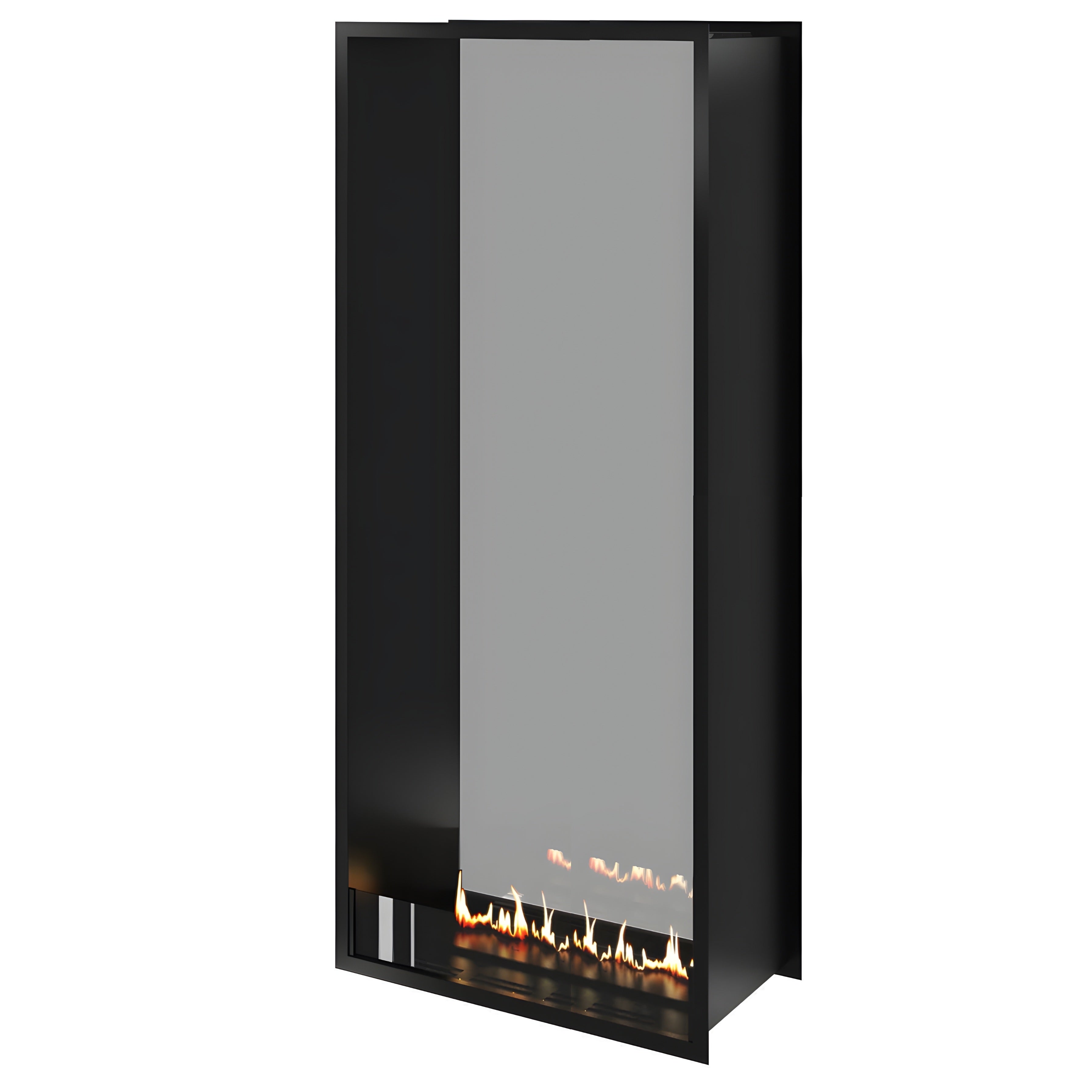 Fame Vertical Doorkijkhaard Enkel Volle Glas 70 x 200 cm