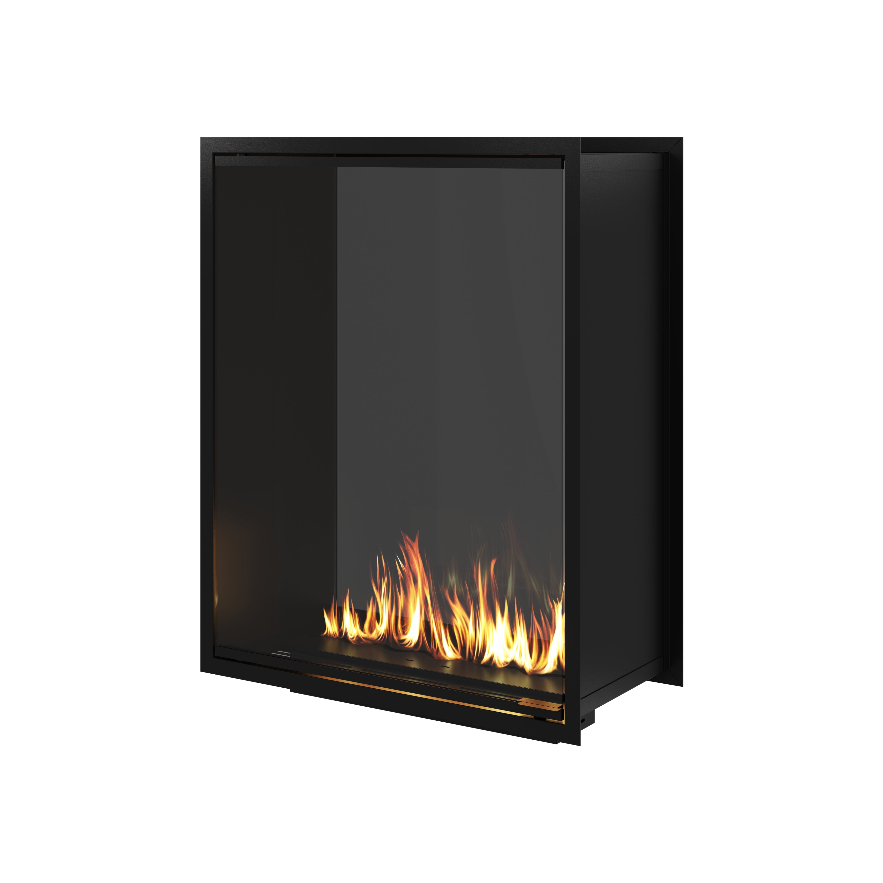 Fame Vertical Doorkijkhaard Met Volle Glas 80 x 100 cm