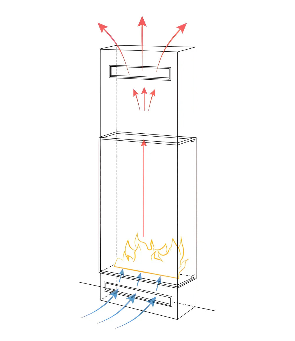 Made Driezijdig Vertical Roomdivider Volle Glas 80 x 100 cm