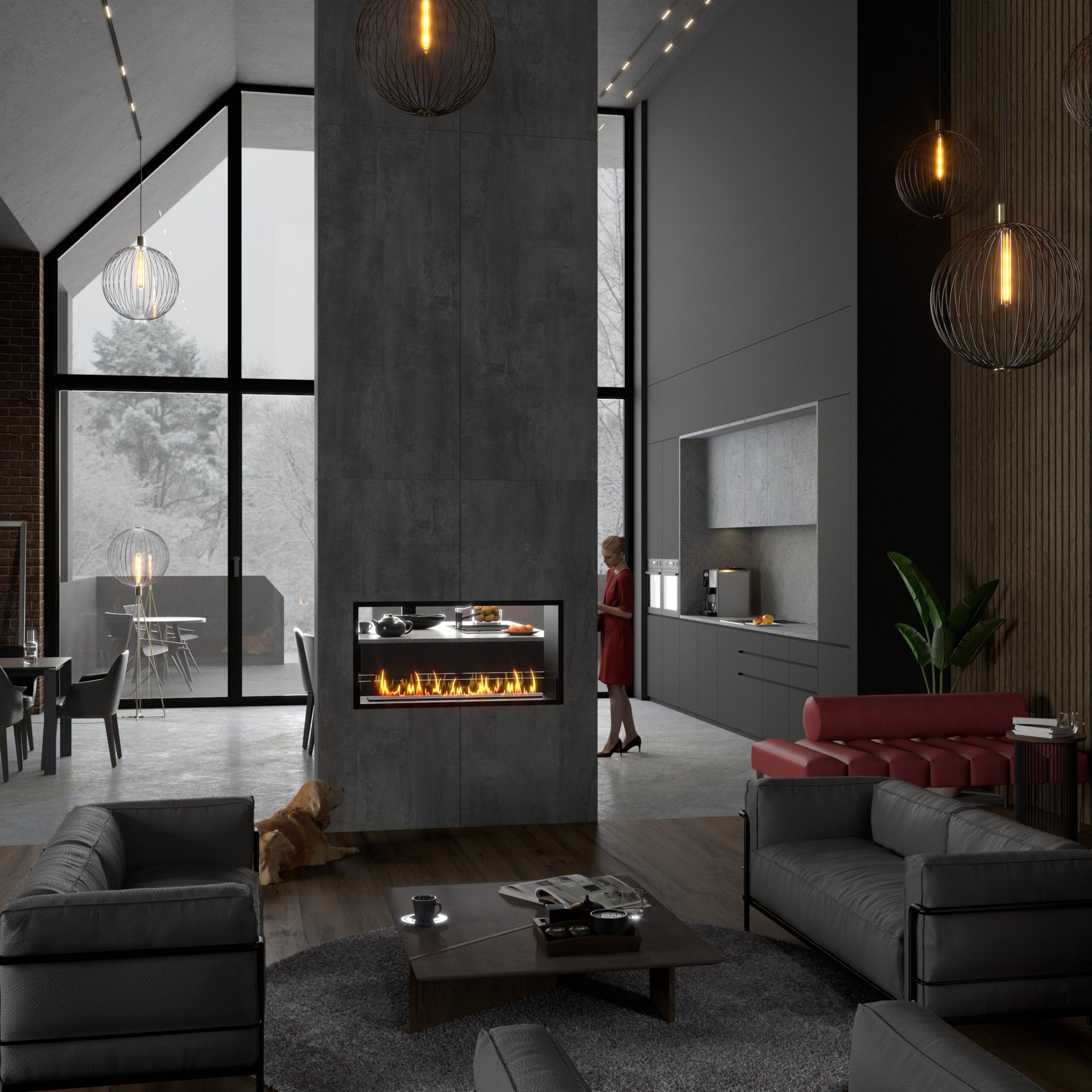 Fame Bio Ethanol Doorkijkhaard 120 cm