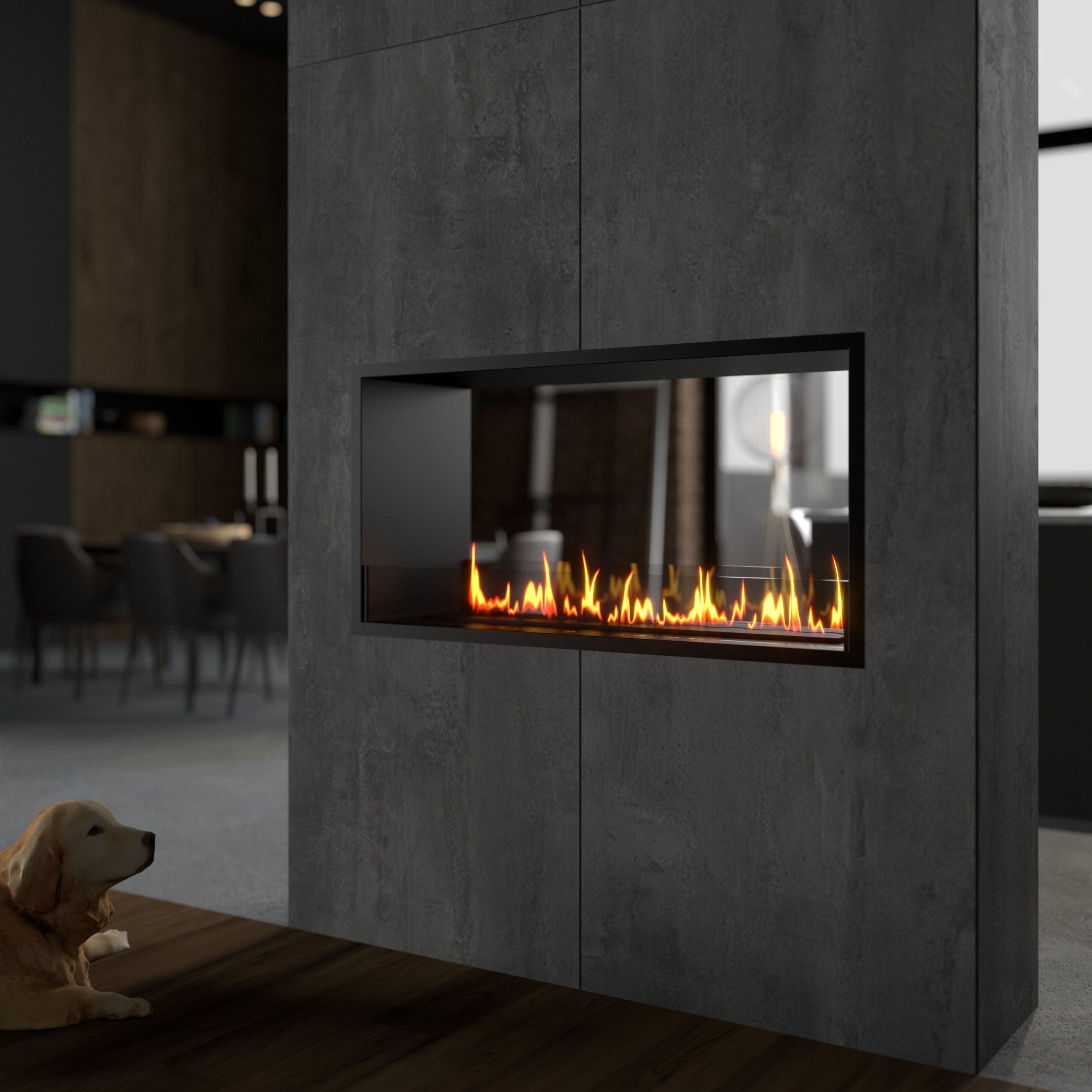 Fame Bio Ethanol Doorkijkhaard 110 cm