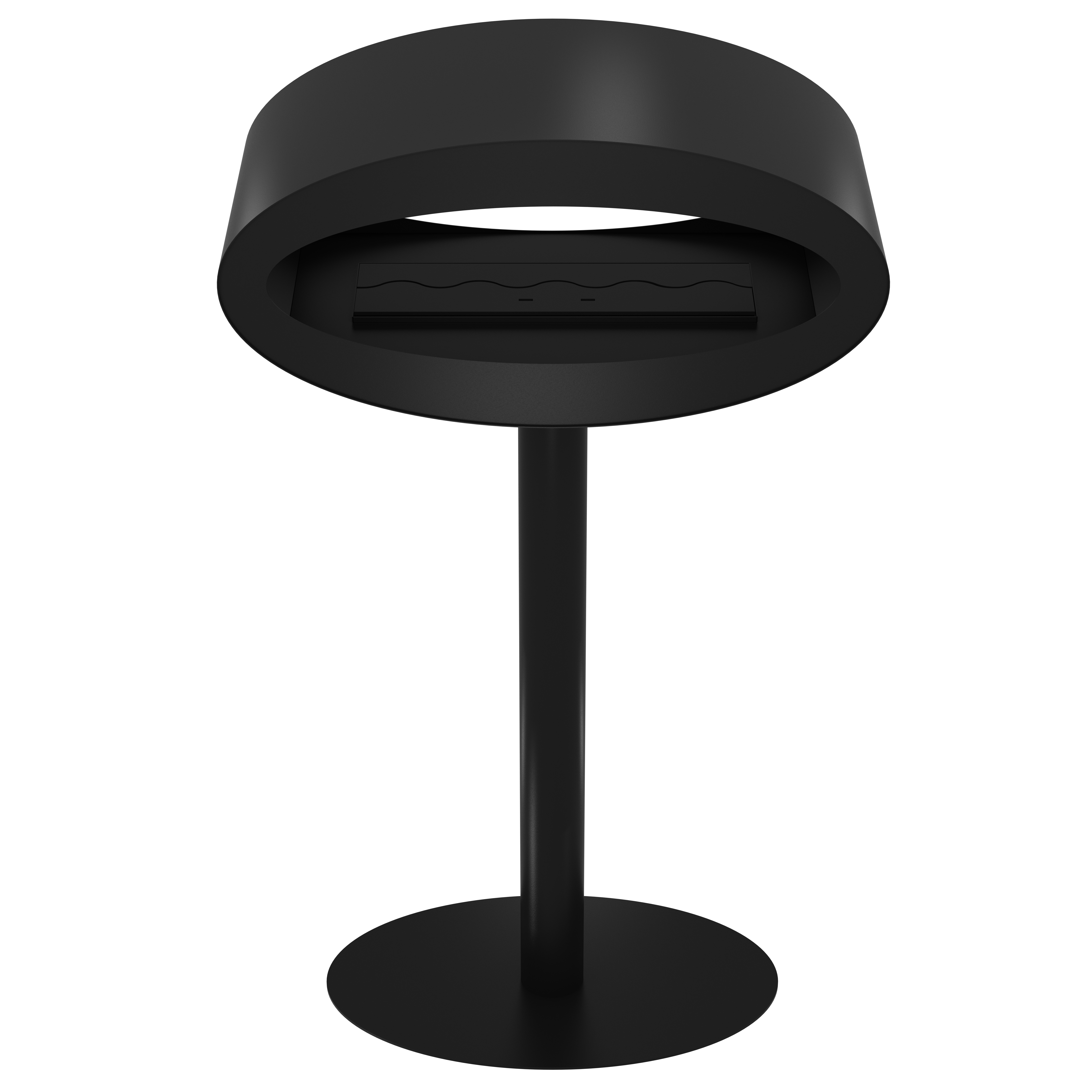 Ova Zwart Vrijstaand Doorkijkhaard D80 cm