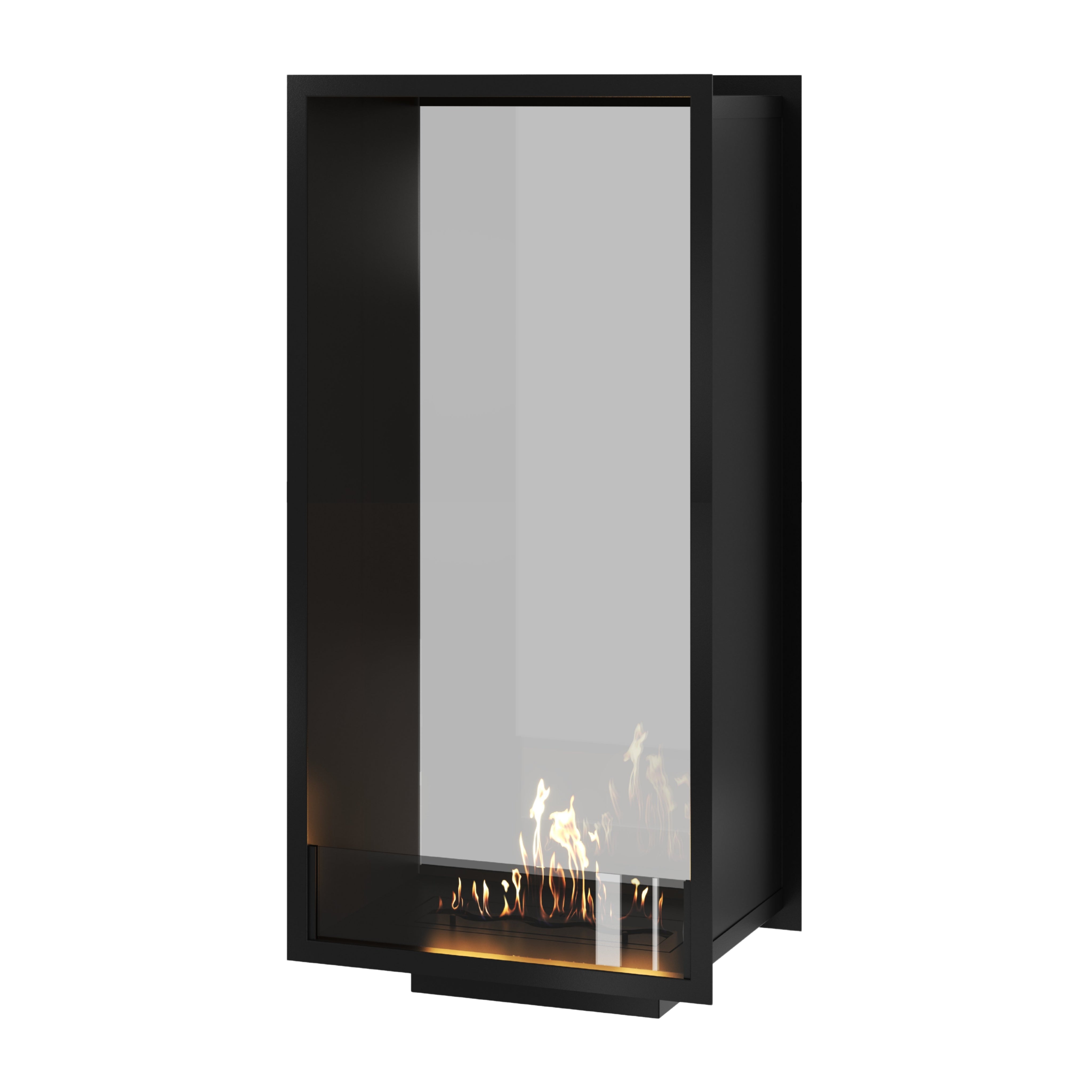 Fame Vertical Doorkijkhaard Enkel Volle Glas 60 x 180 cm
