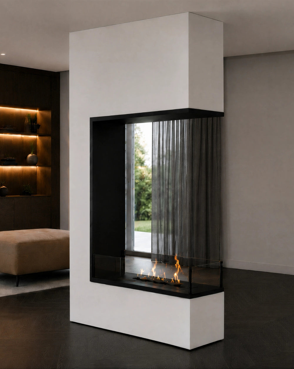 Roomdivider Laag Glas
