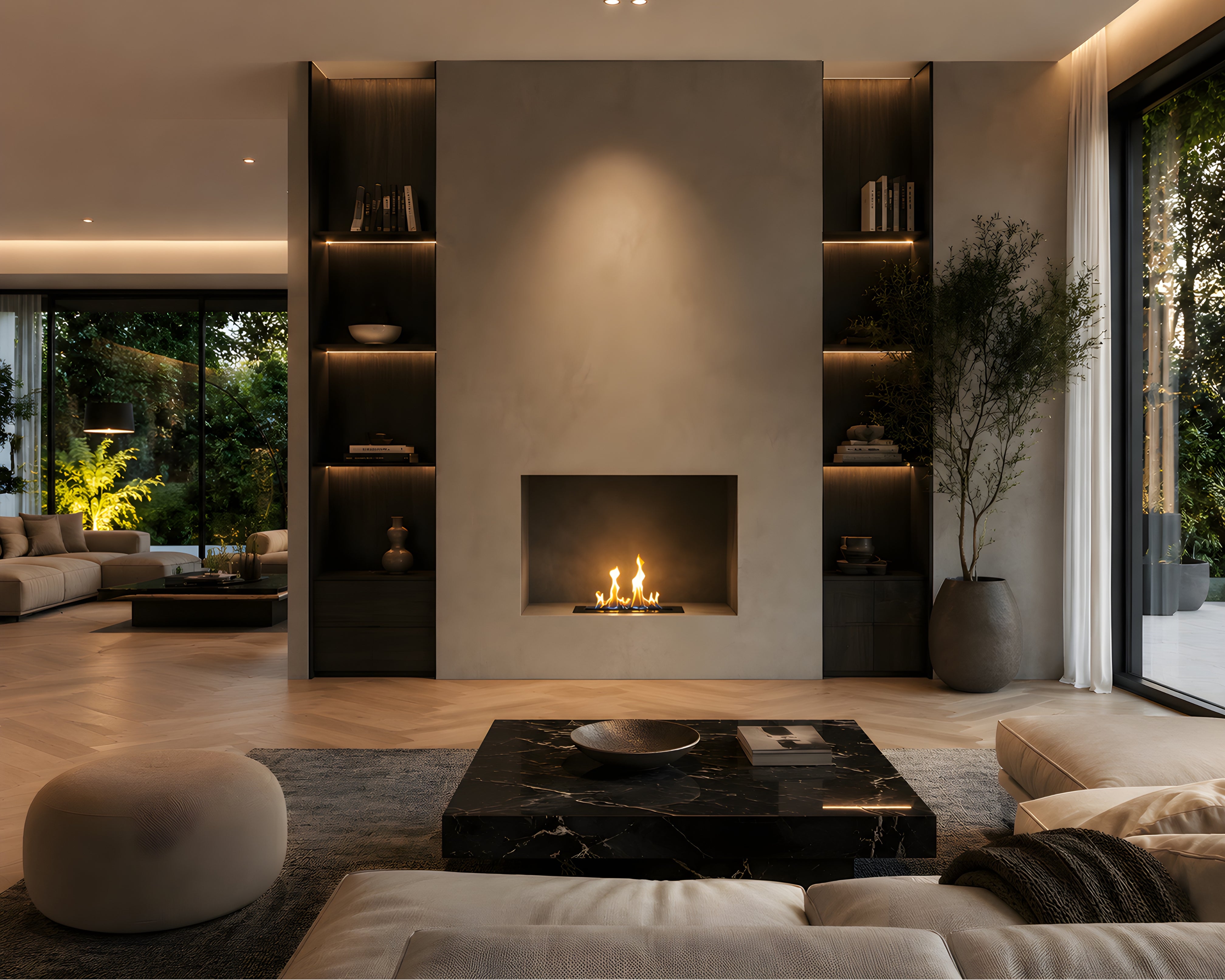 Solo Wave Inbouwbrander RVS 30 cm