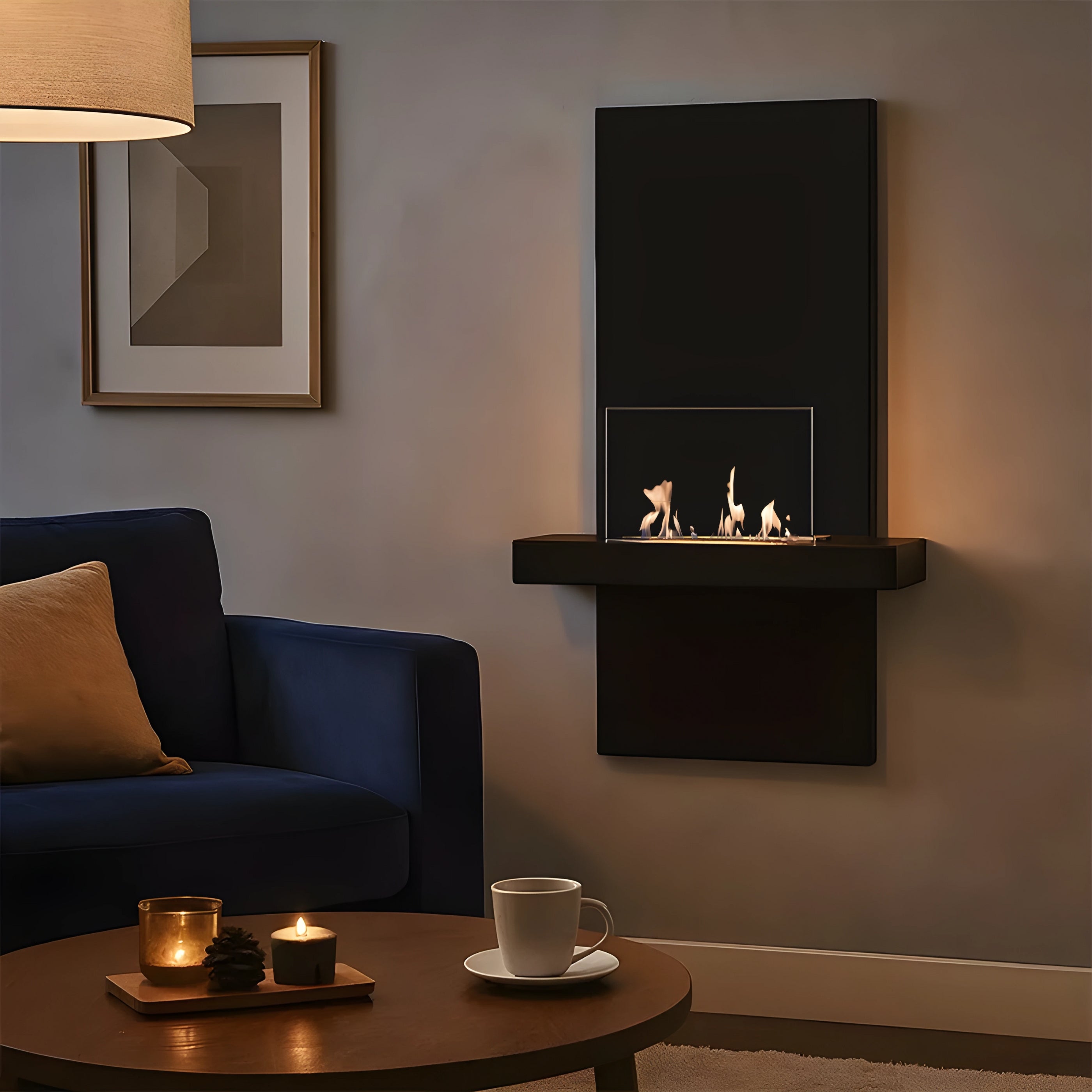 Aliana Bio Ethanol Wandhaard H80 cm