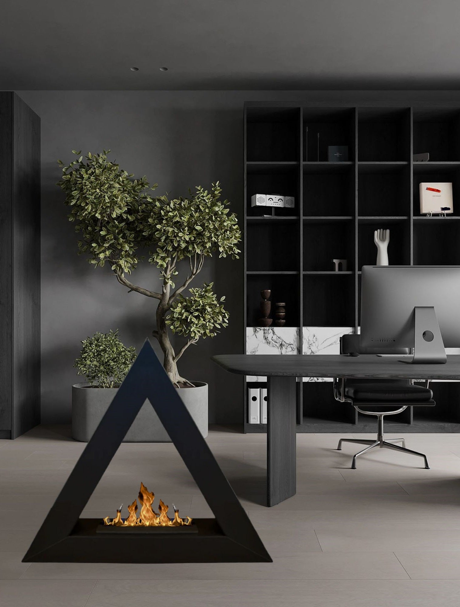 Ararat Bio Ethanol Vrijstaand Haard 90 cm ( Showroom Model )