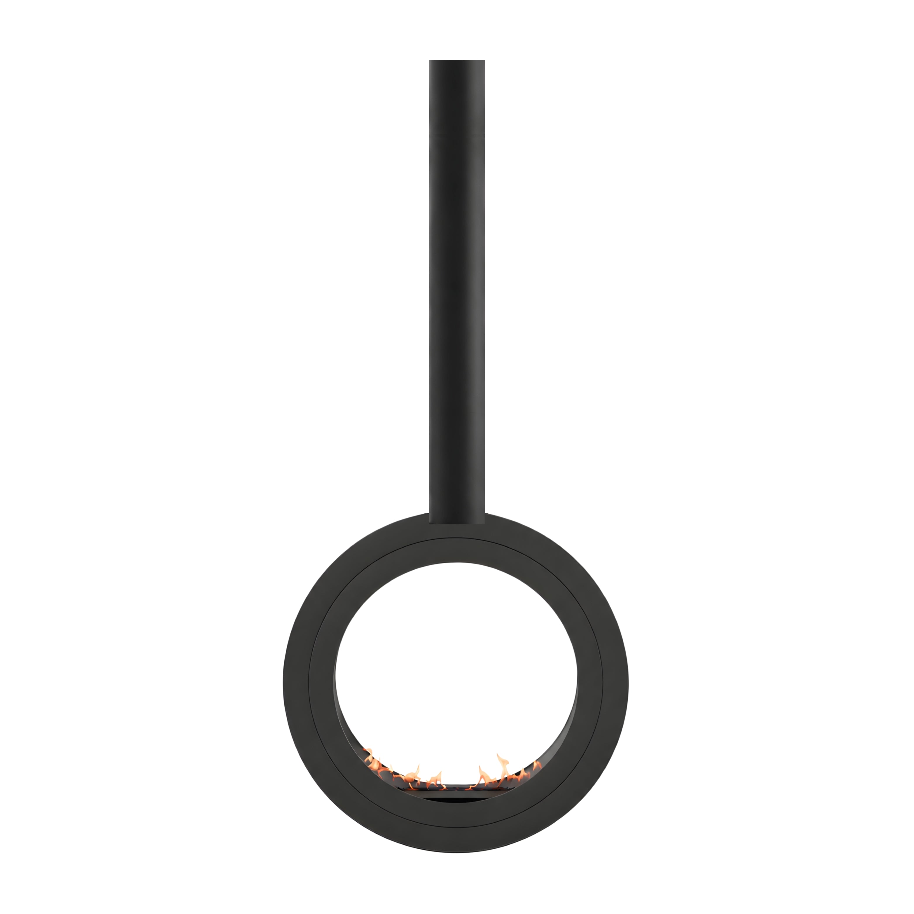 Arcos Tube Plafondhaard Zwart Ø80 - Ø120 cm