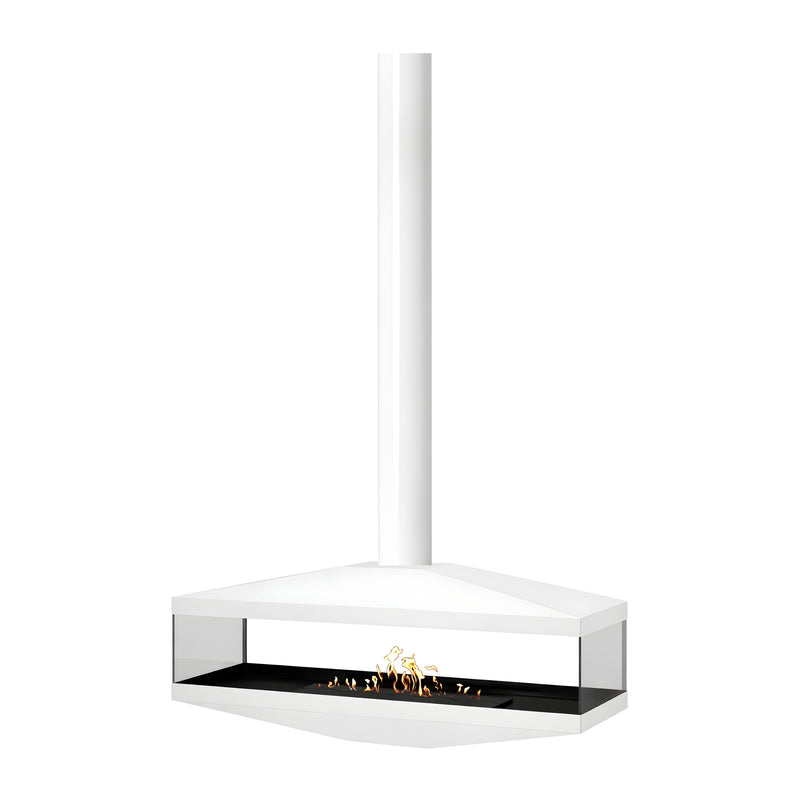 Aura Tube Wit Doorkijk Plafondhaard 120 cm