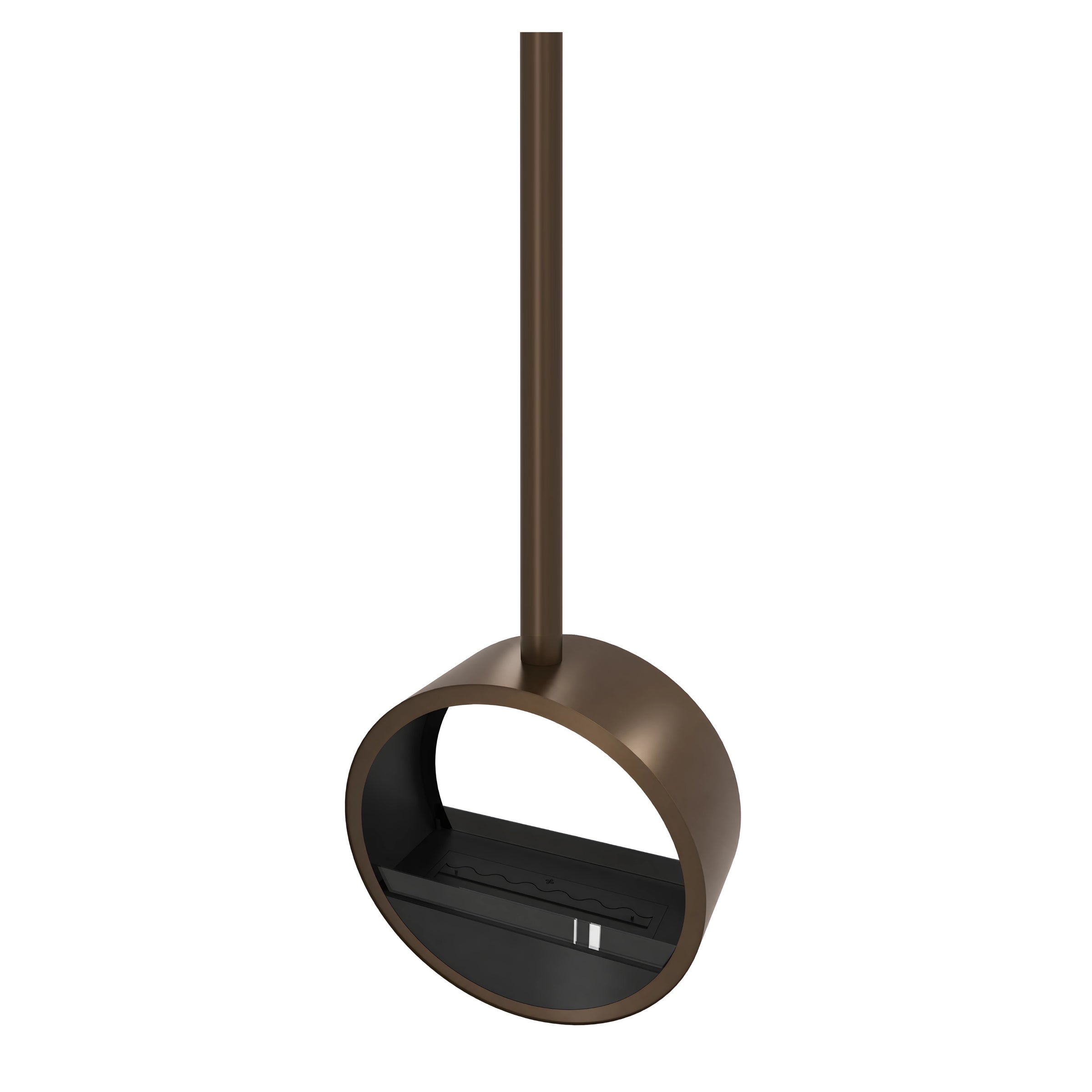 Aurel Roundfire Plafondhaard Donkerbrons Ø80 - Ø120 cm