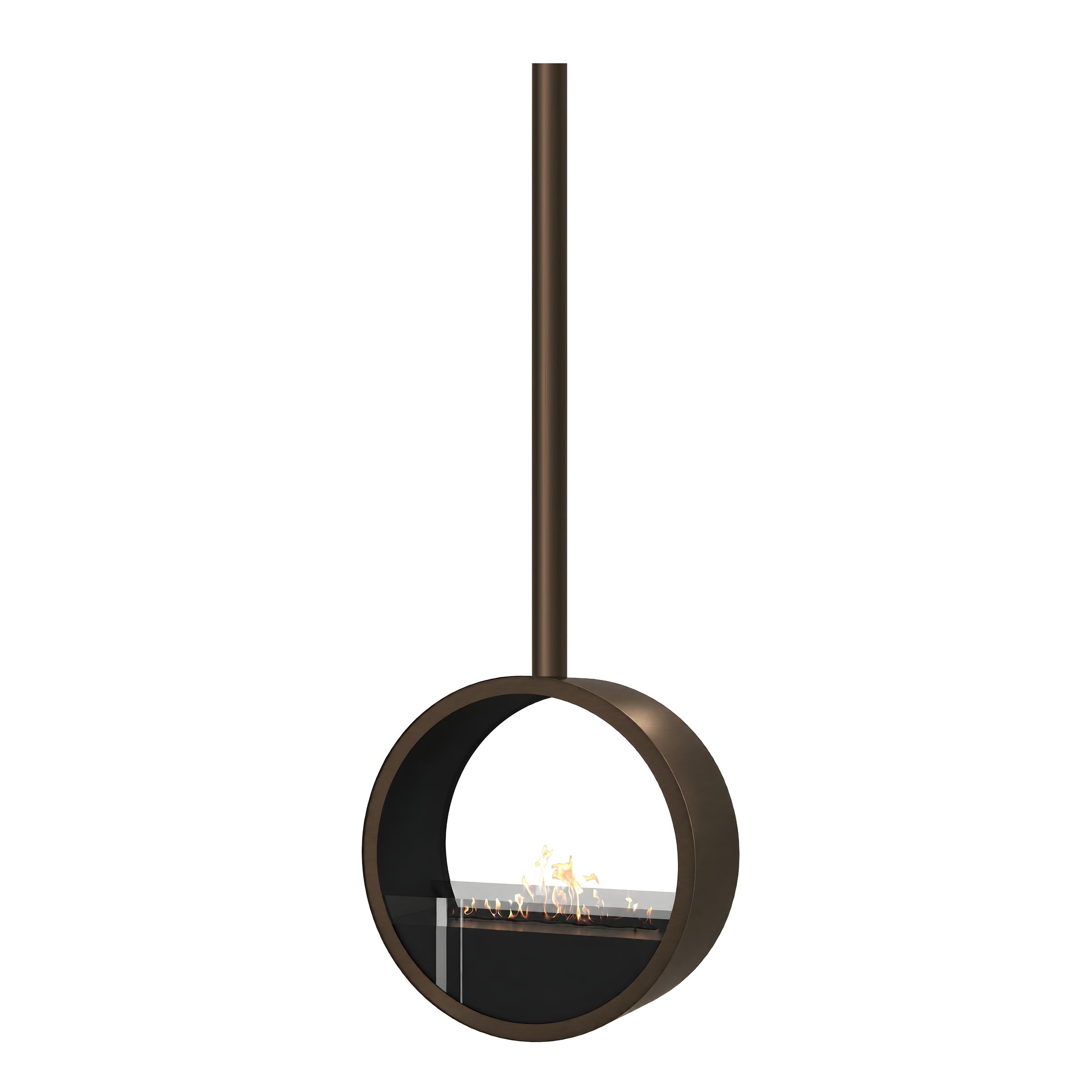 Aurel Roundfire Plafondhaard Donkerbrons Ø80 - Ø120 cm