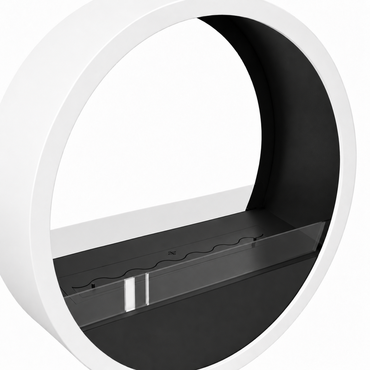 Aurel Roundfire Plafondhaard Wit Ø80 - Ø120 cm