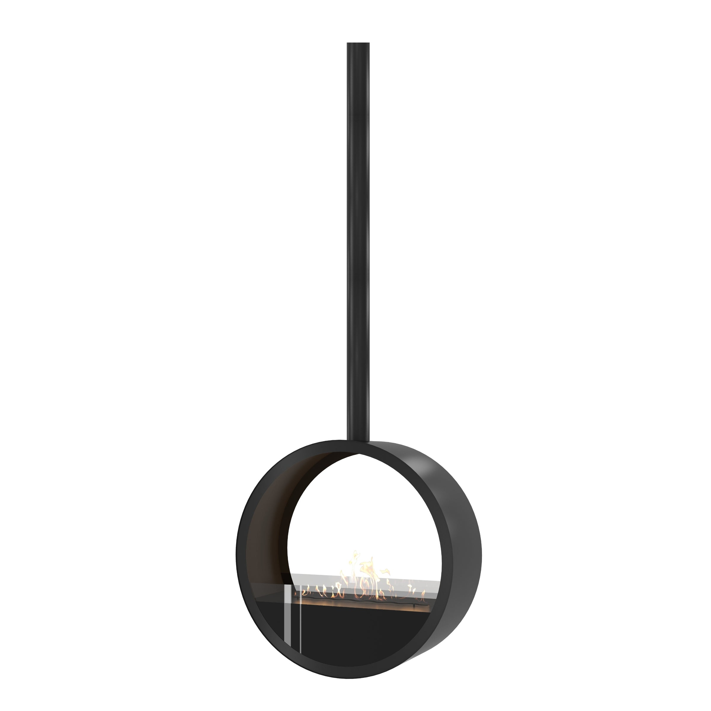 Aurel Roundfire Plafondhaard Zwart Ø80 - Ø120 cm