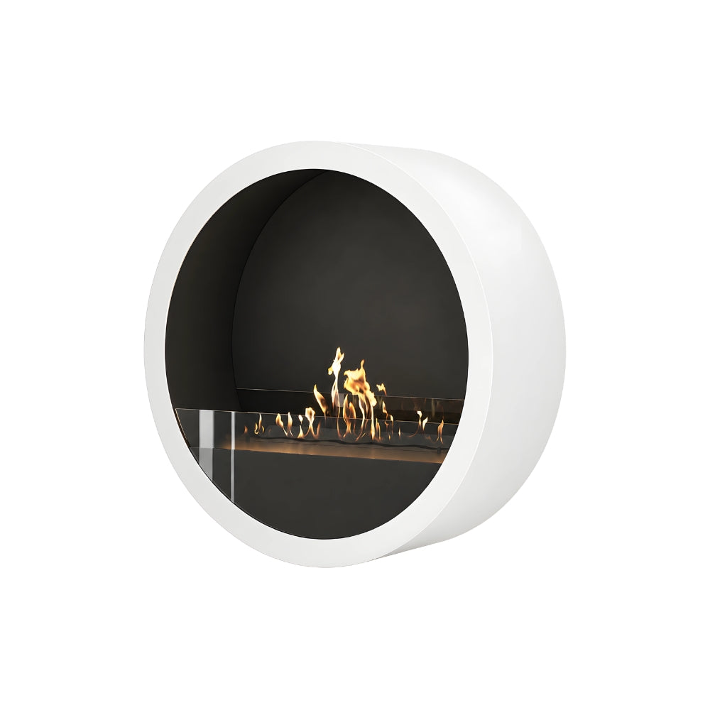 Aurel Roundfire Wandhaard Wit Ø80 - Ø120 cm