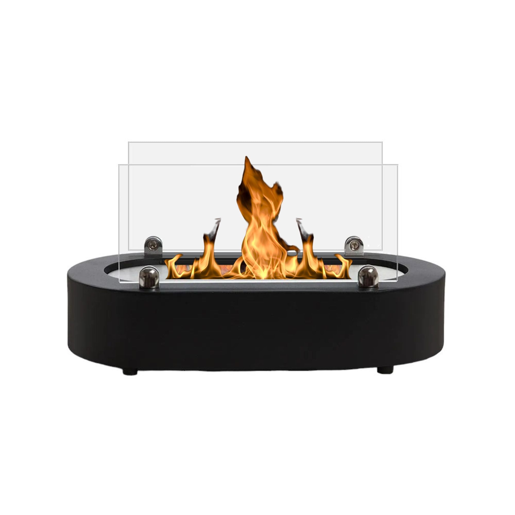 Balia Black Table Fireplace
