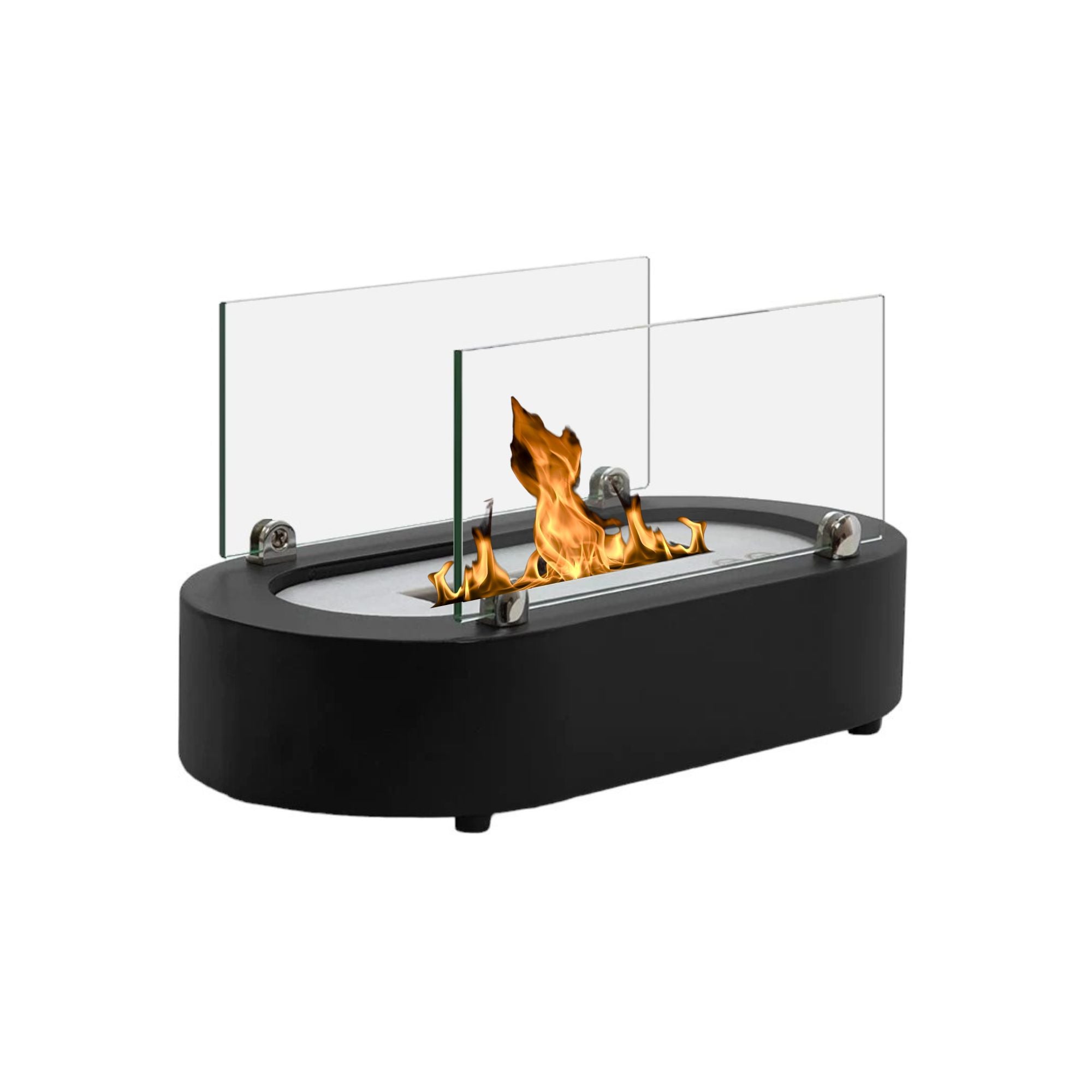 Balia Black Table Fireplace
