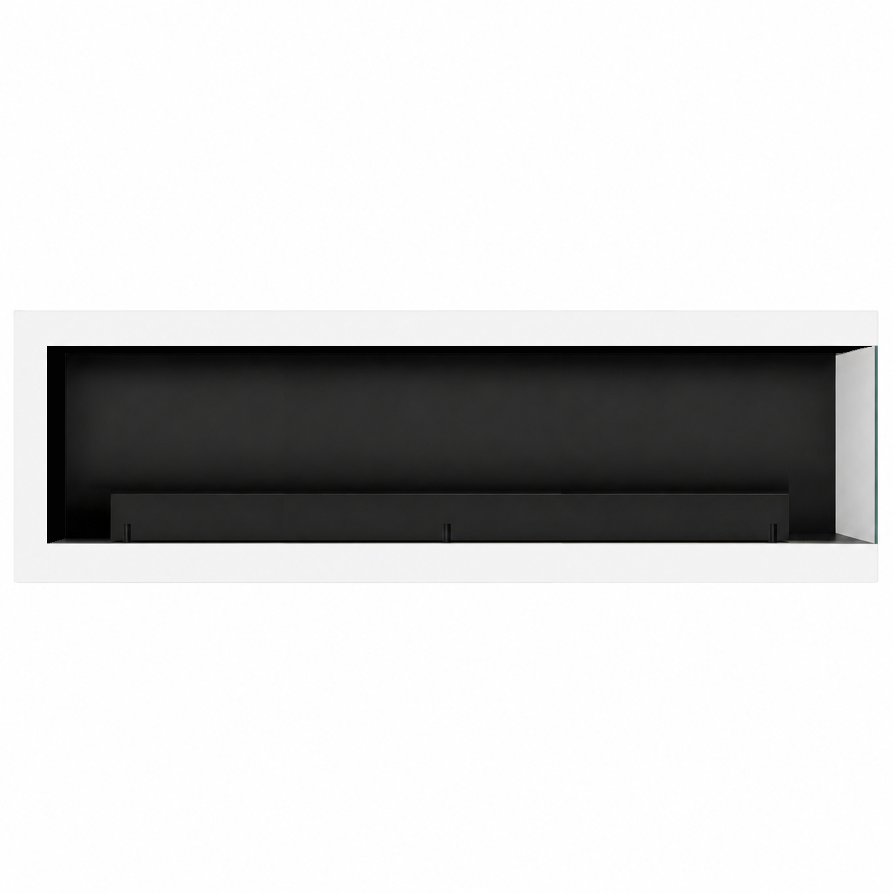 Base Box Rechts Hangende Hoekhaard Wit 140 cm