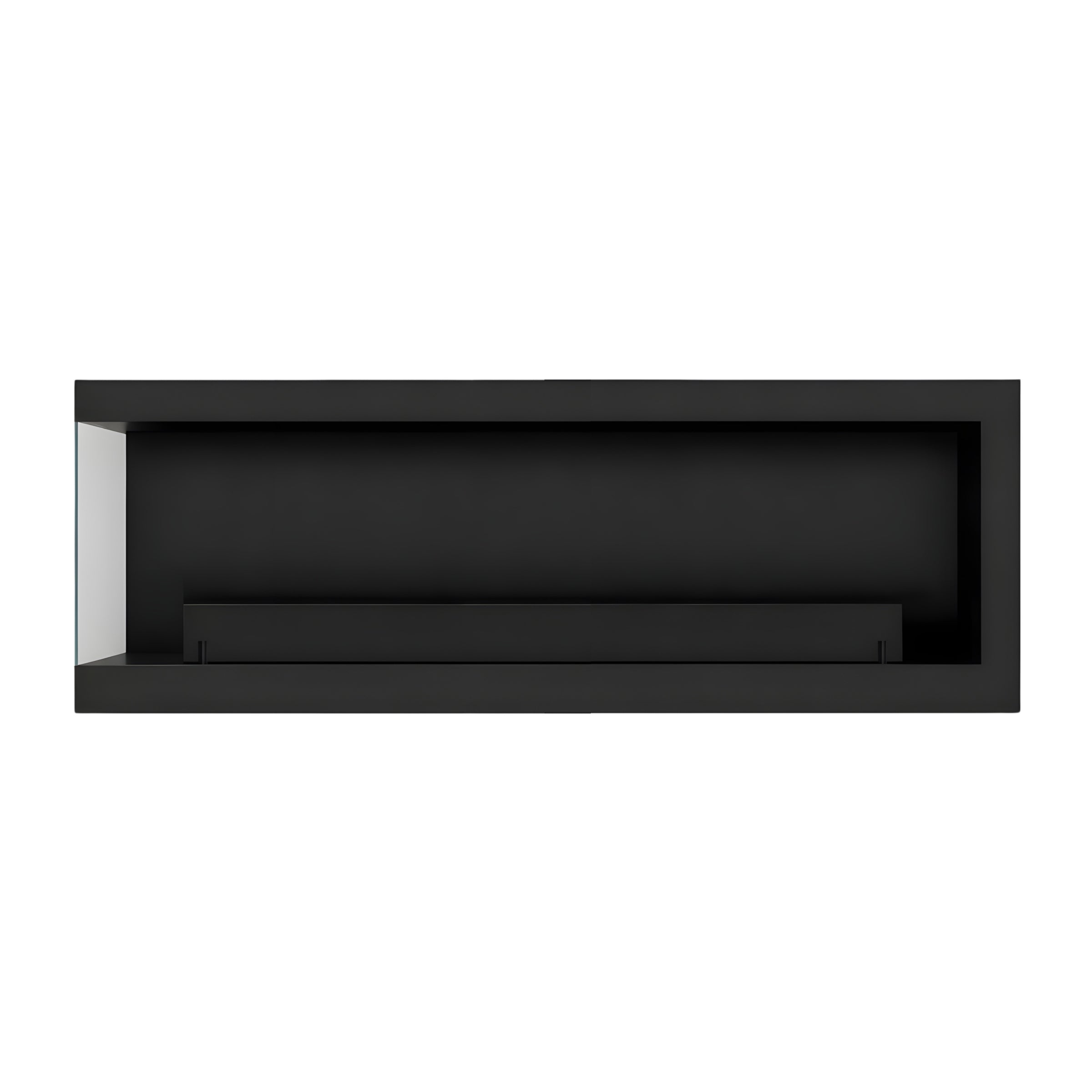 Base Box Links Hangende Hoekhaard Zwart 120 cm