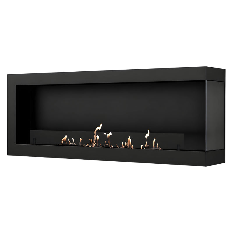 Base Box Rechts Hangende Hoekhaard Zwart 140 cm