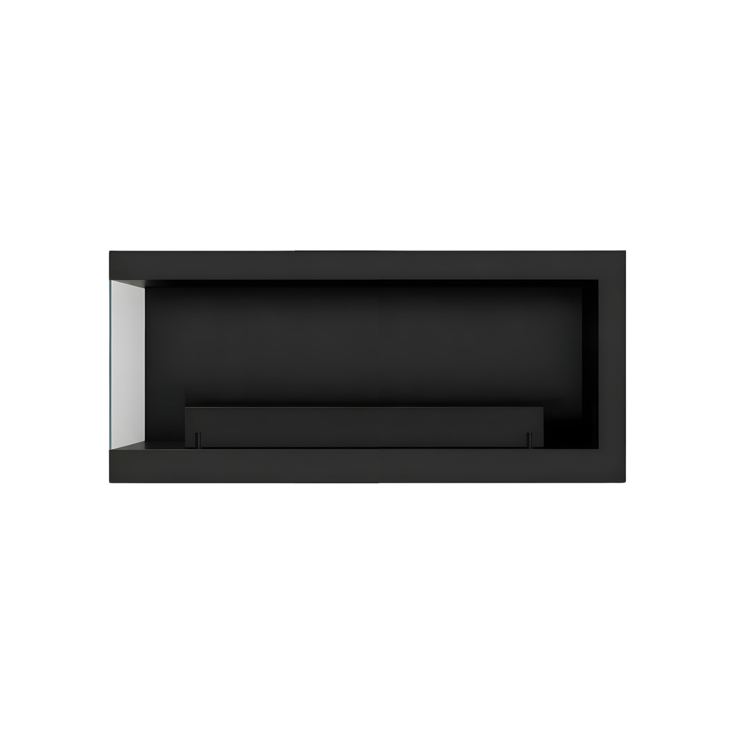 Base Box Links Hangende Hoekhaard Zwart 80 cm