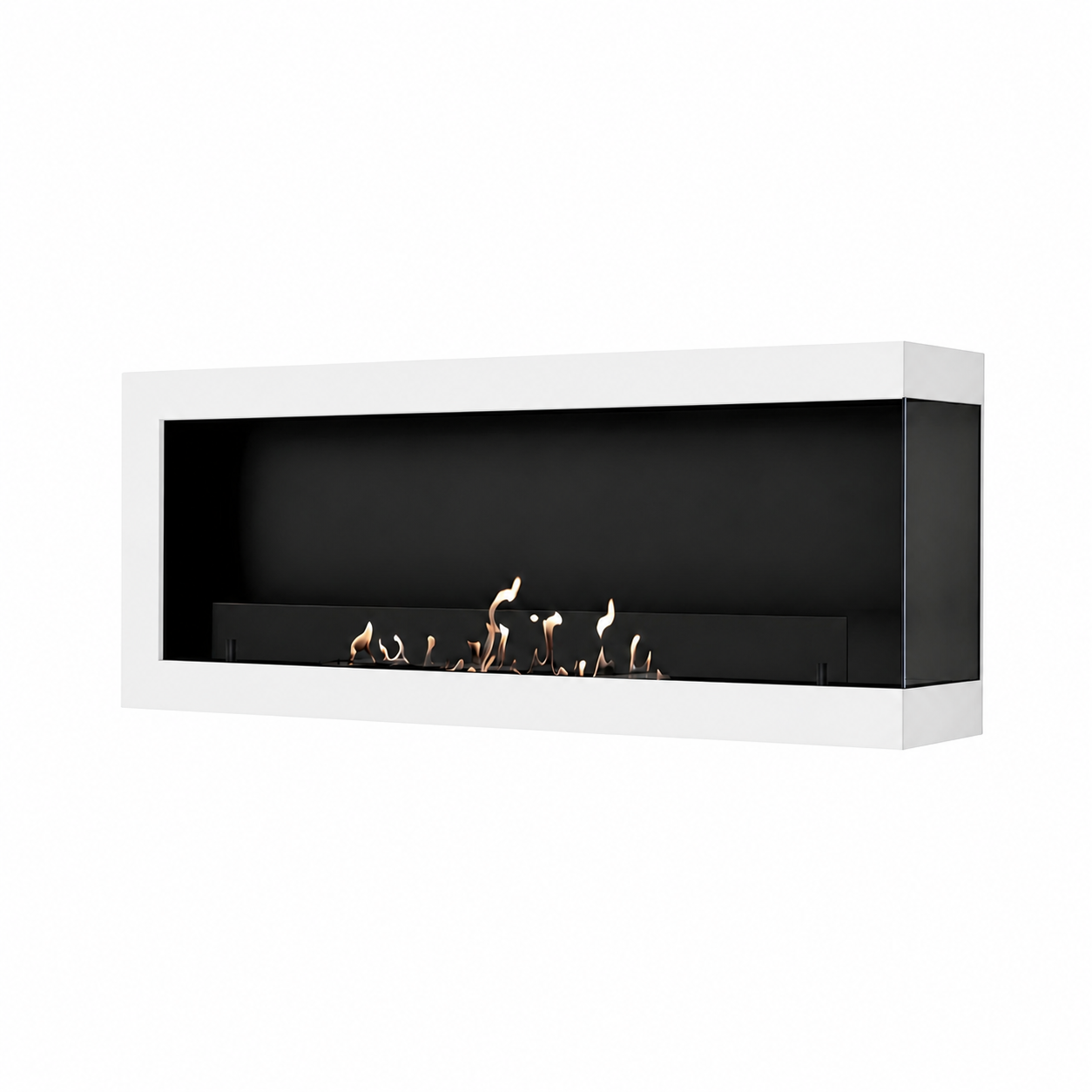 Base Box Rechts Hangende Hoekhaard Wit 100 cm