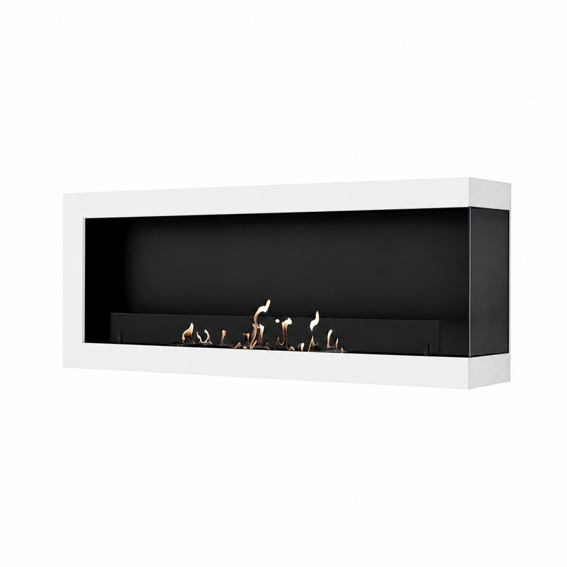 Base Box Rechts Hangende Hoekhaard Wit 100 cm