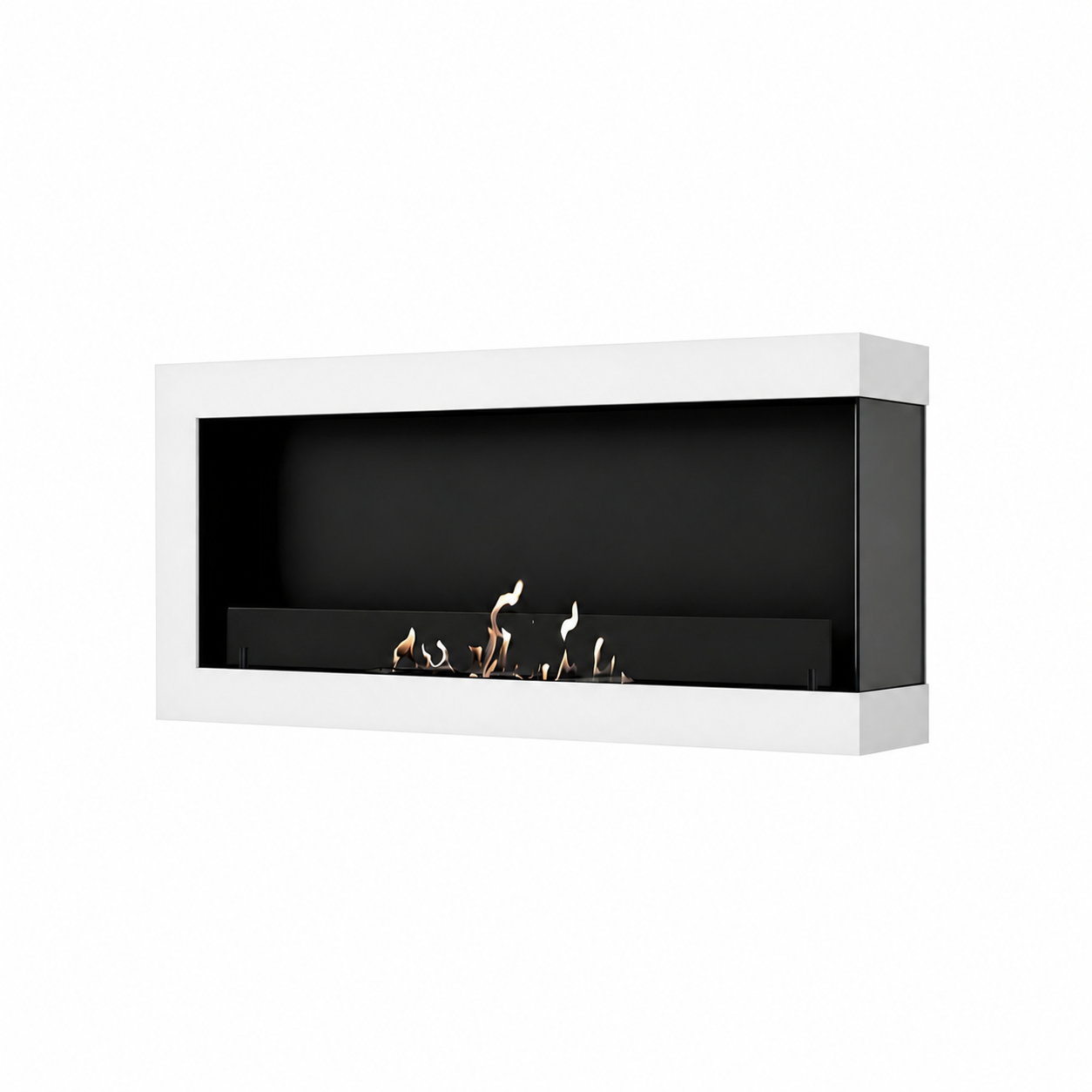 Base Box Rechts Hangende Hoekhaard Wit 80 cm