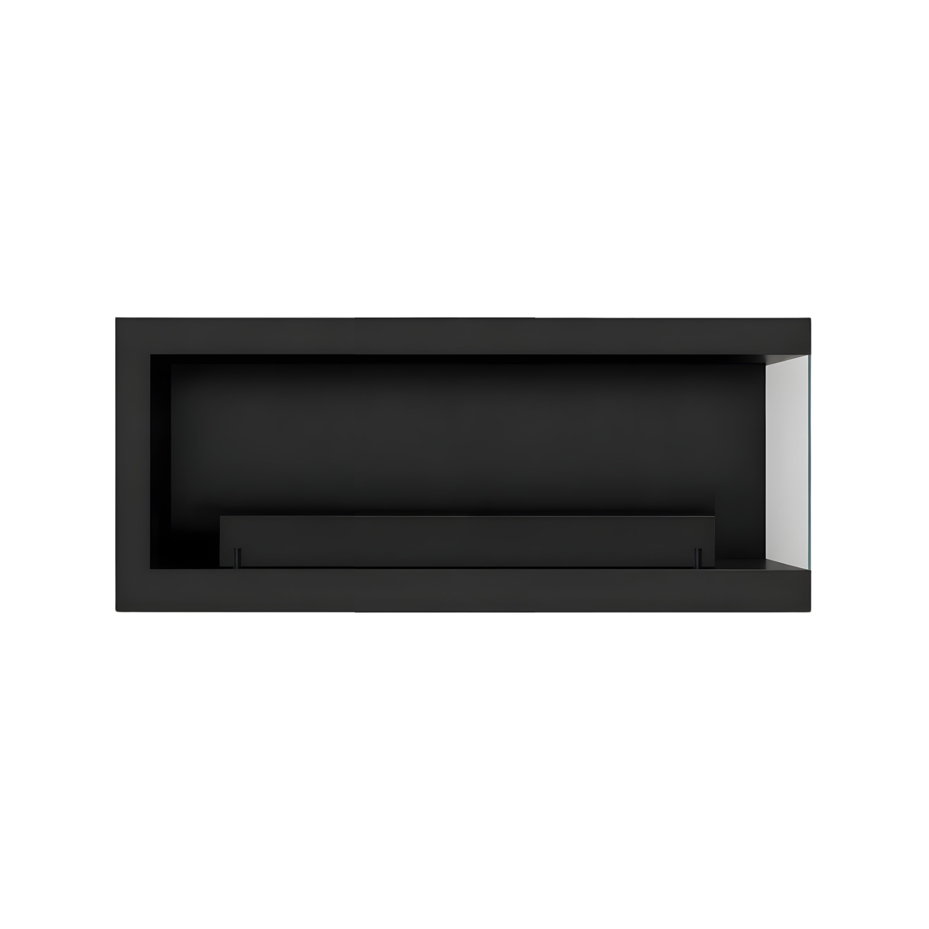 Base Box Rechts Hangende Hoekhaard Zwart 100 cm