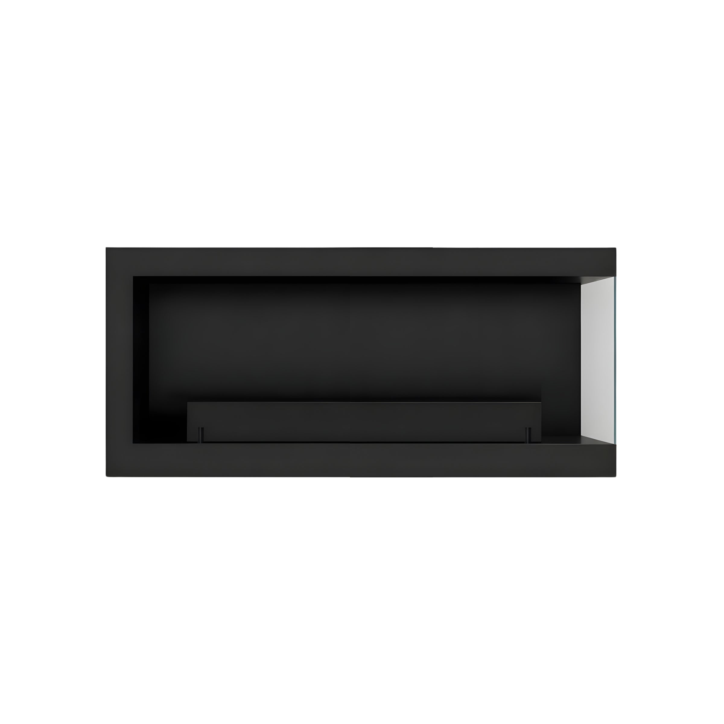 Base Box Rechts Hangende Hoekhaard Zwart 80 cm
