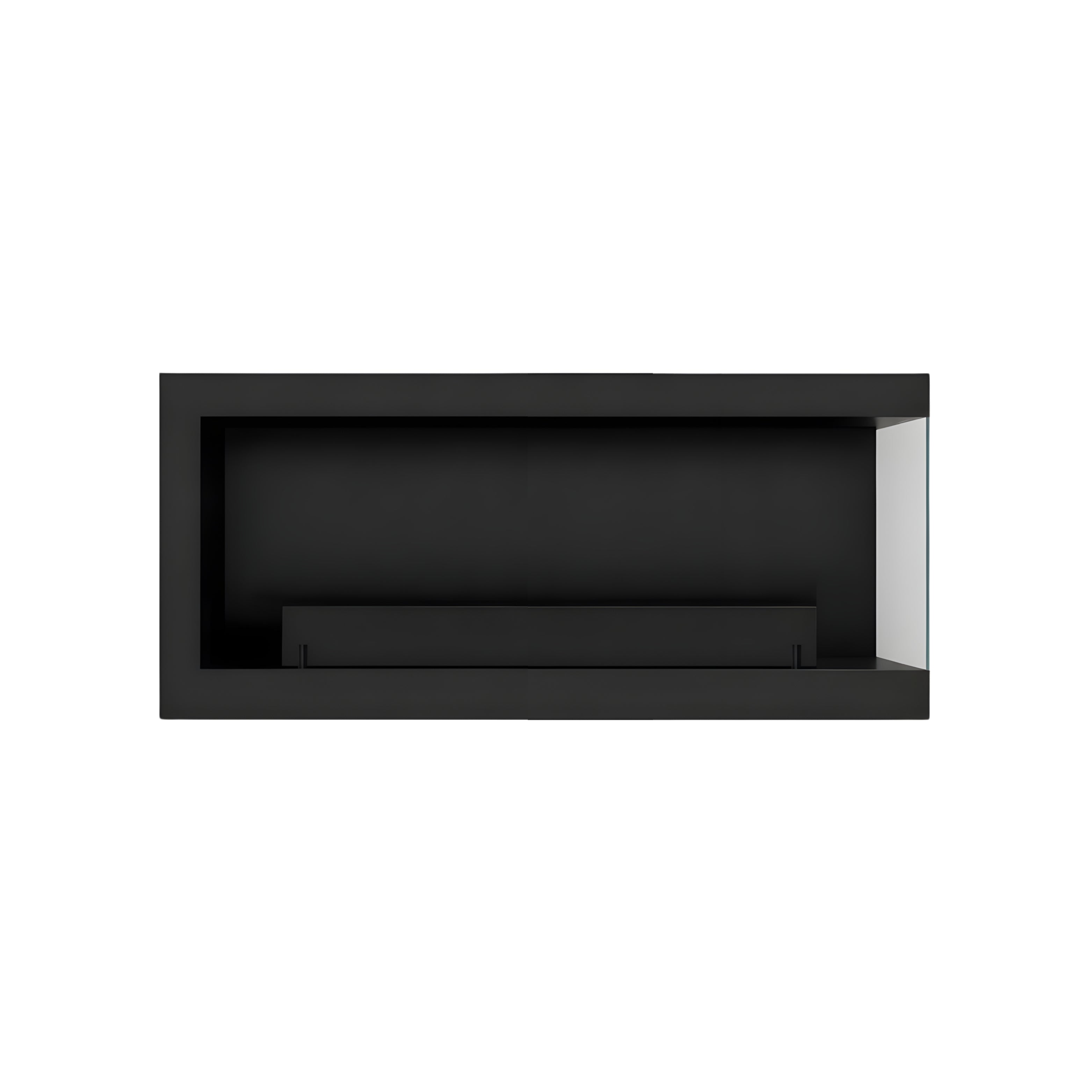 Base Box Rechts Hangende Hoekhaard Zwart 80 cm