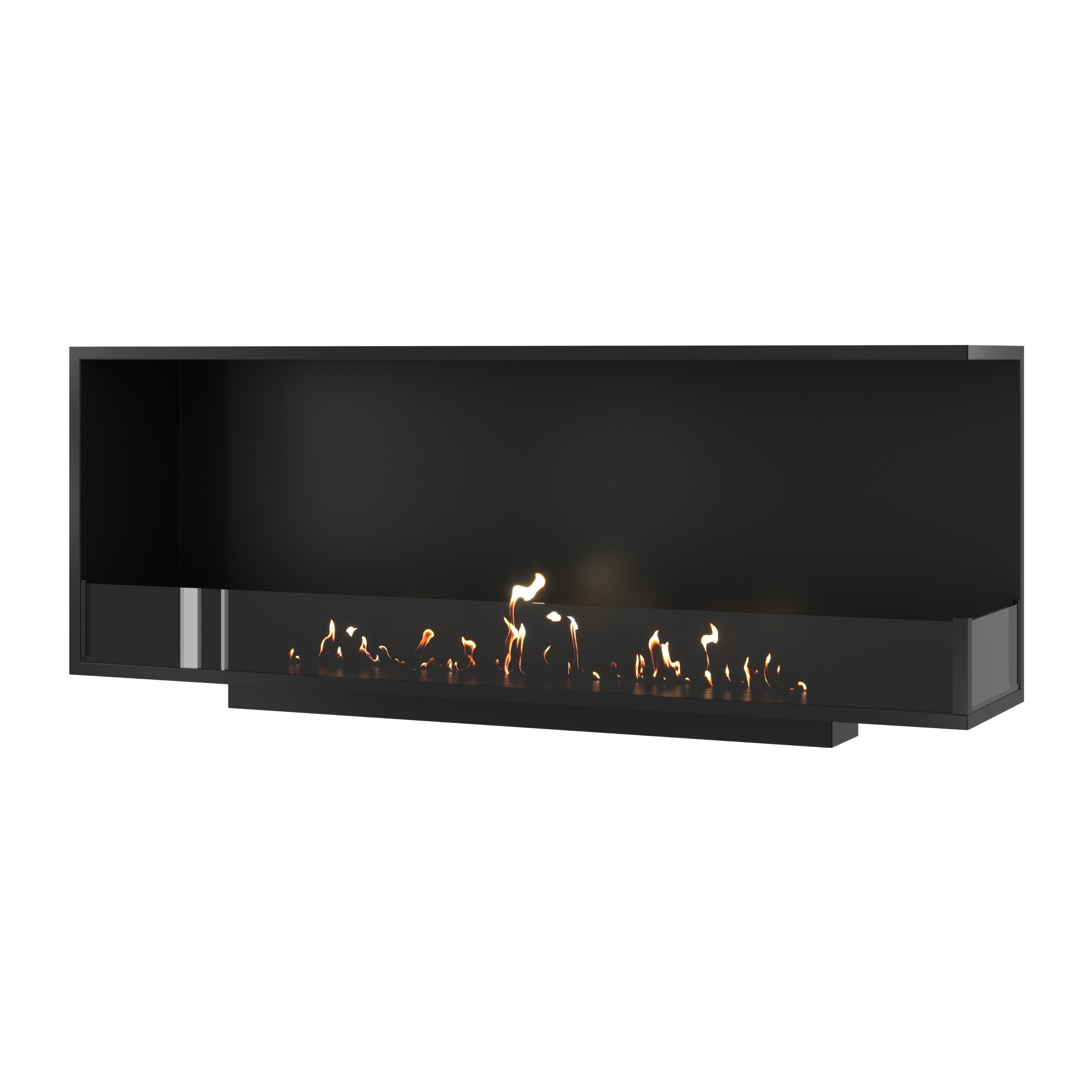 Base Rechts Inbouwhoekhaard 150 cm