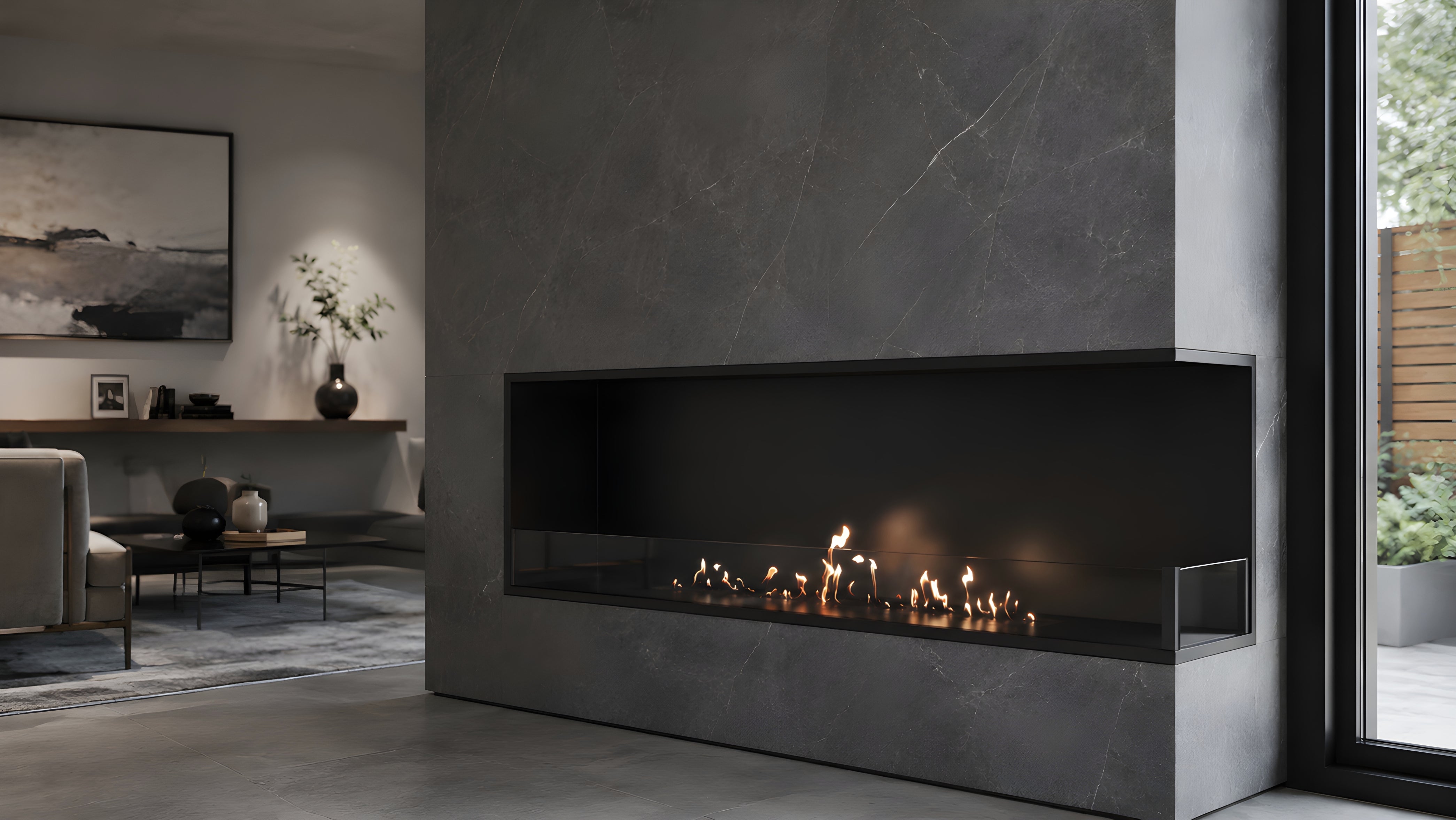 Base Rechts Inbouwhoekhaard 150 cm