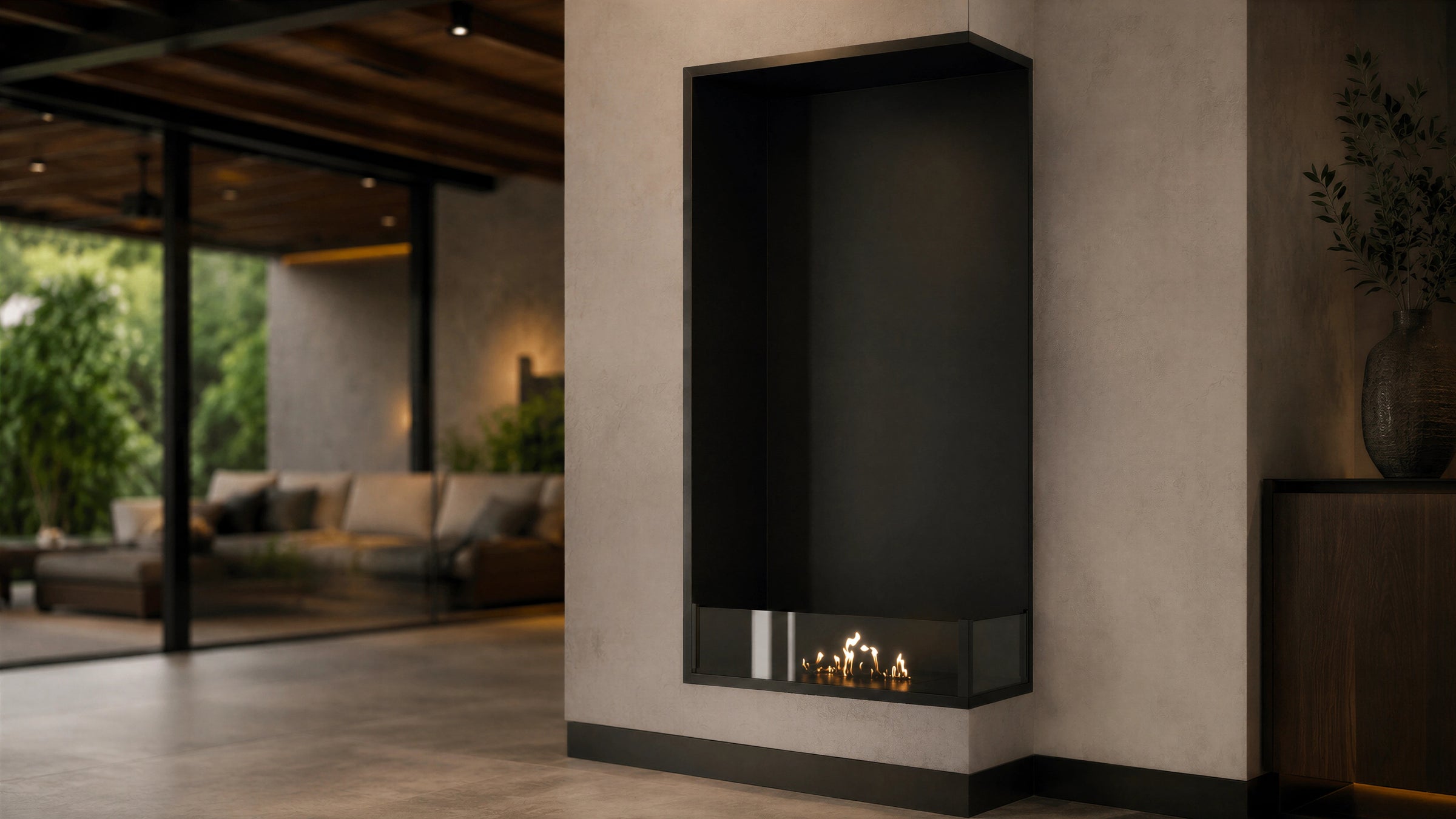 Base Rechts Verticale Inbouwhoekhaard 60 x 120 cm
