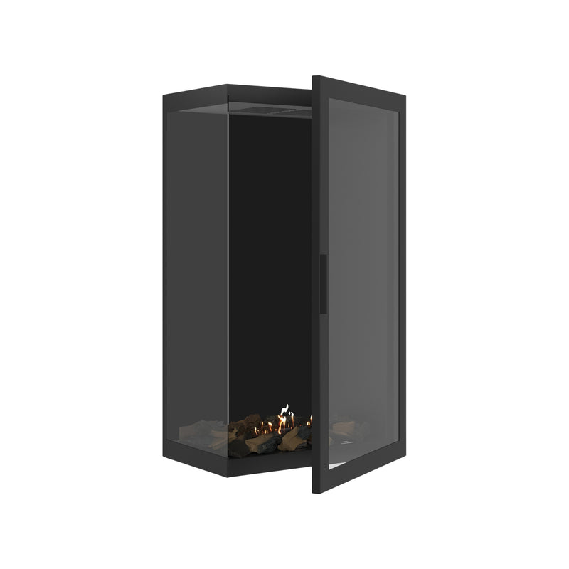 Base Vertical Hoekhaard Links Volle Glas 60 x 120 cm