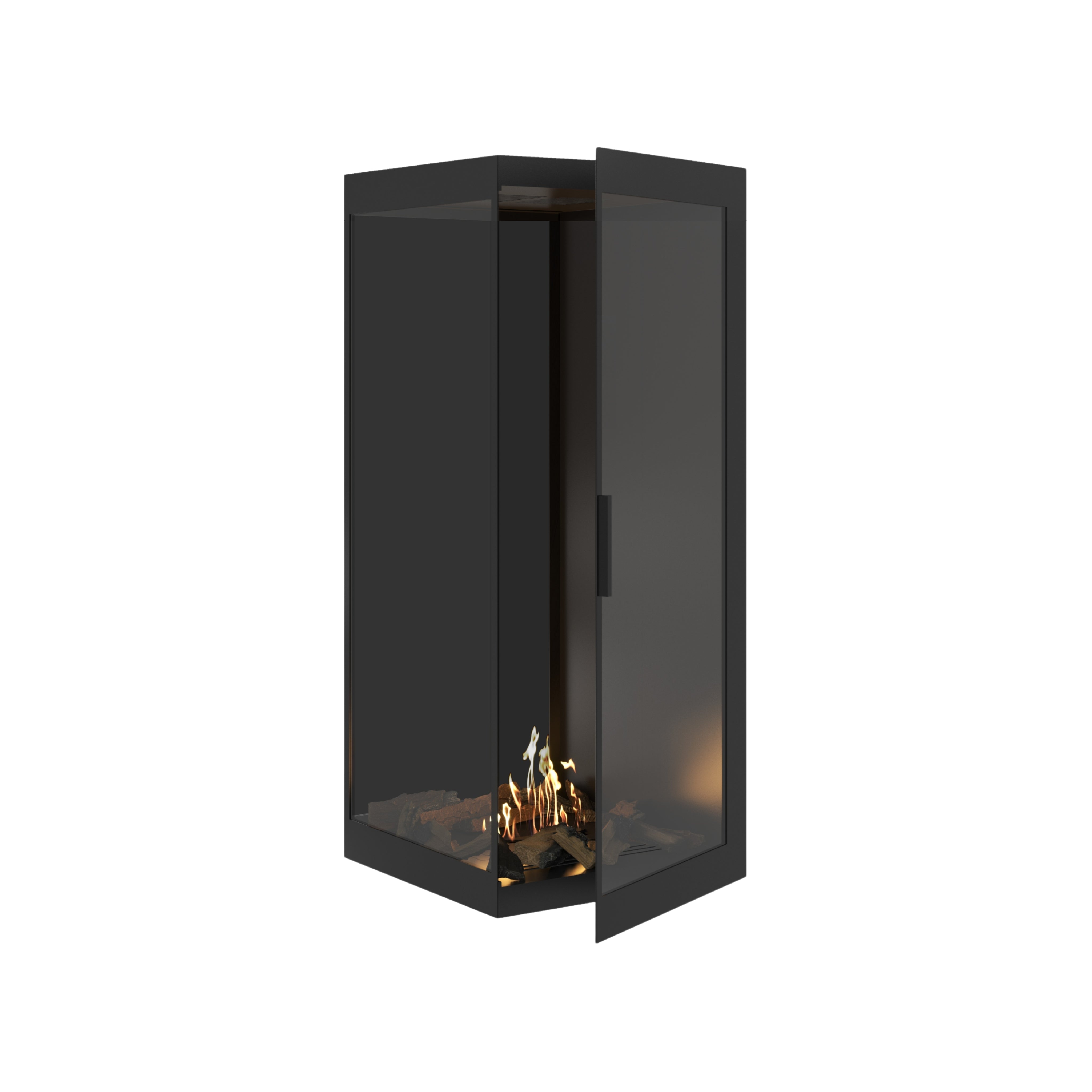 Base Vertical Hoekhaard Links Volle Glas 60 x 120 cm