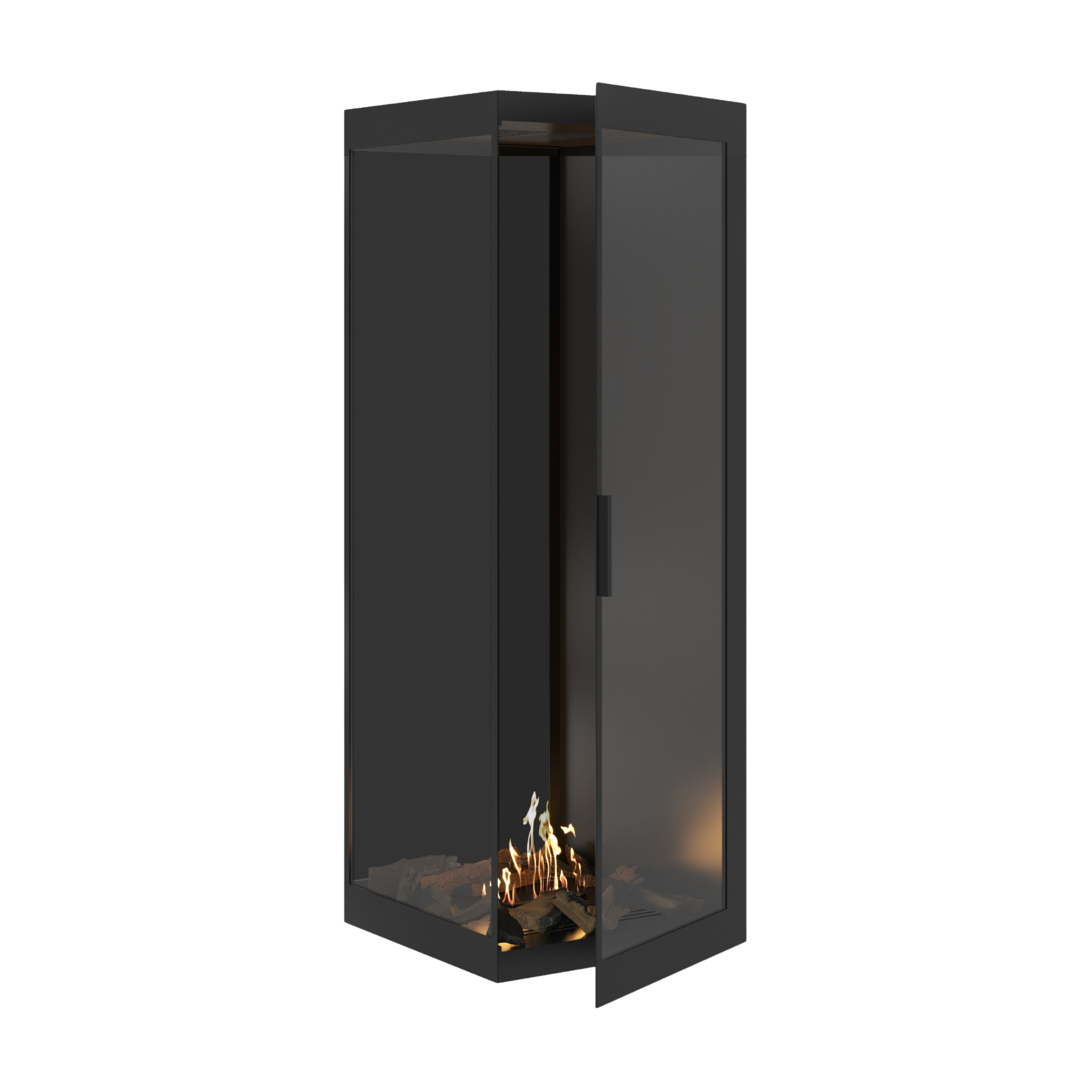 Base Vertical Hoekhaard Links Volle Glas 60 x 160 cm