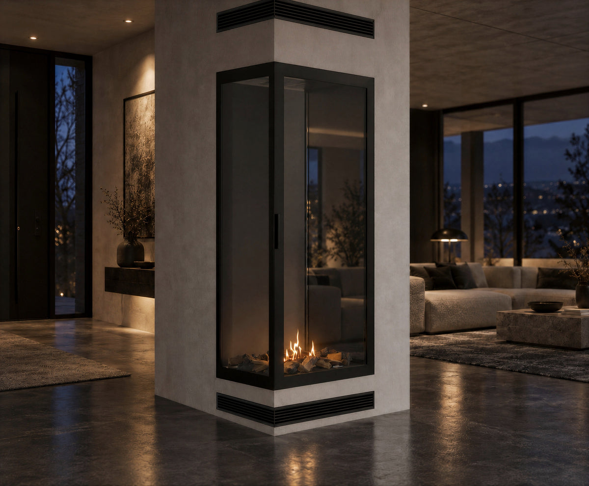 Base Vertical Hoekhaard Links Volle Glas 60 x 160 cm