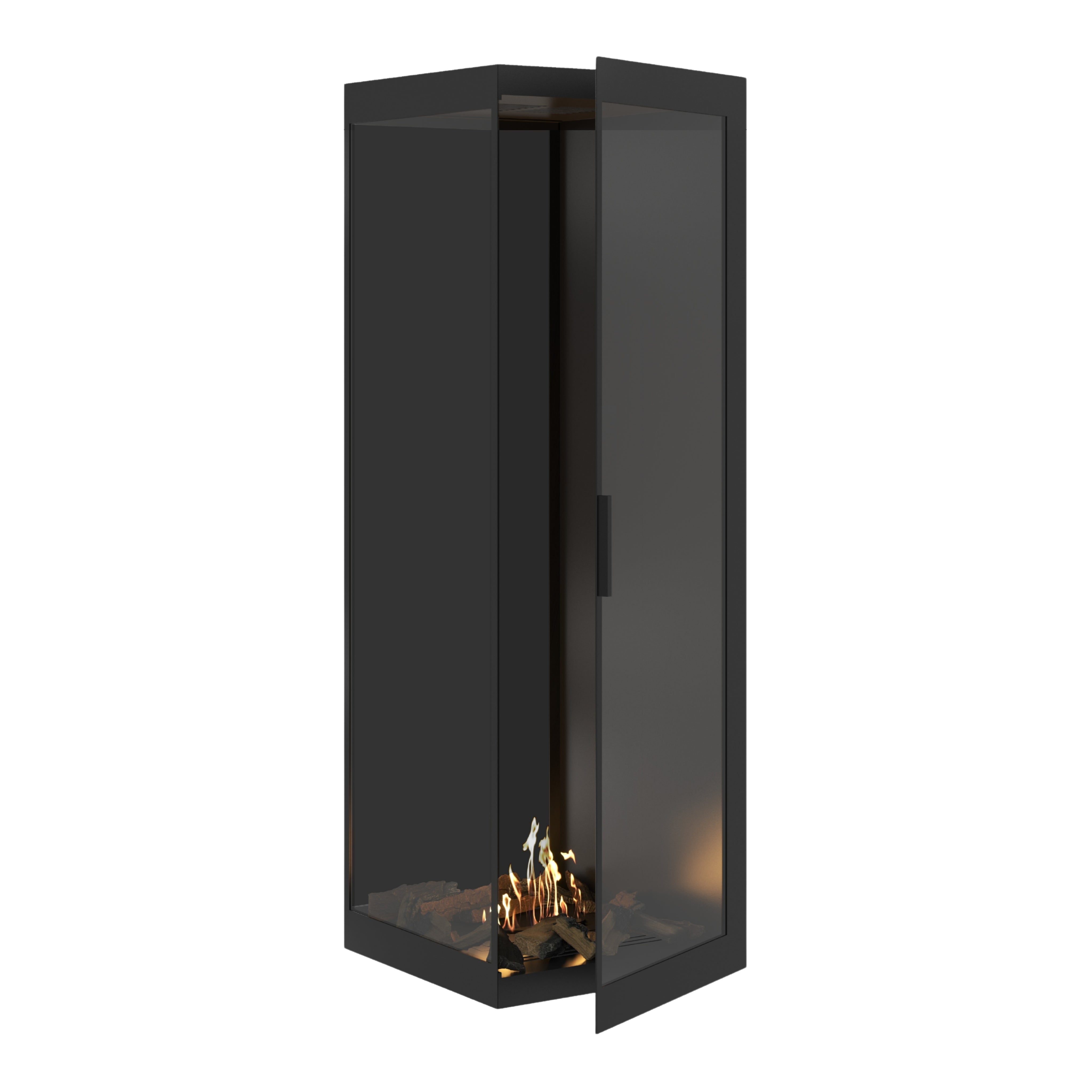 Base Vertical Hoekhaard Links Volle Glas 60 x 180 cm